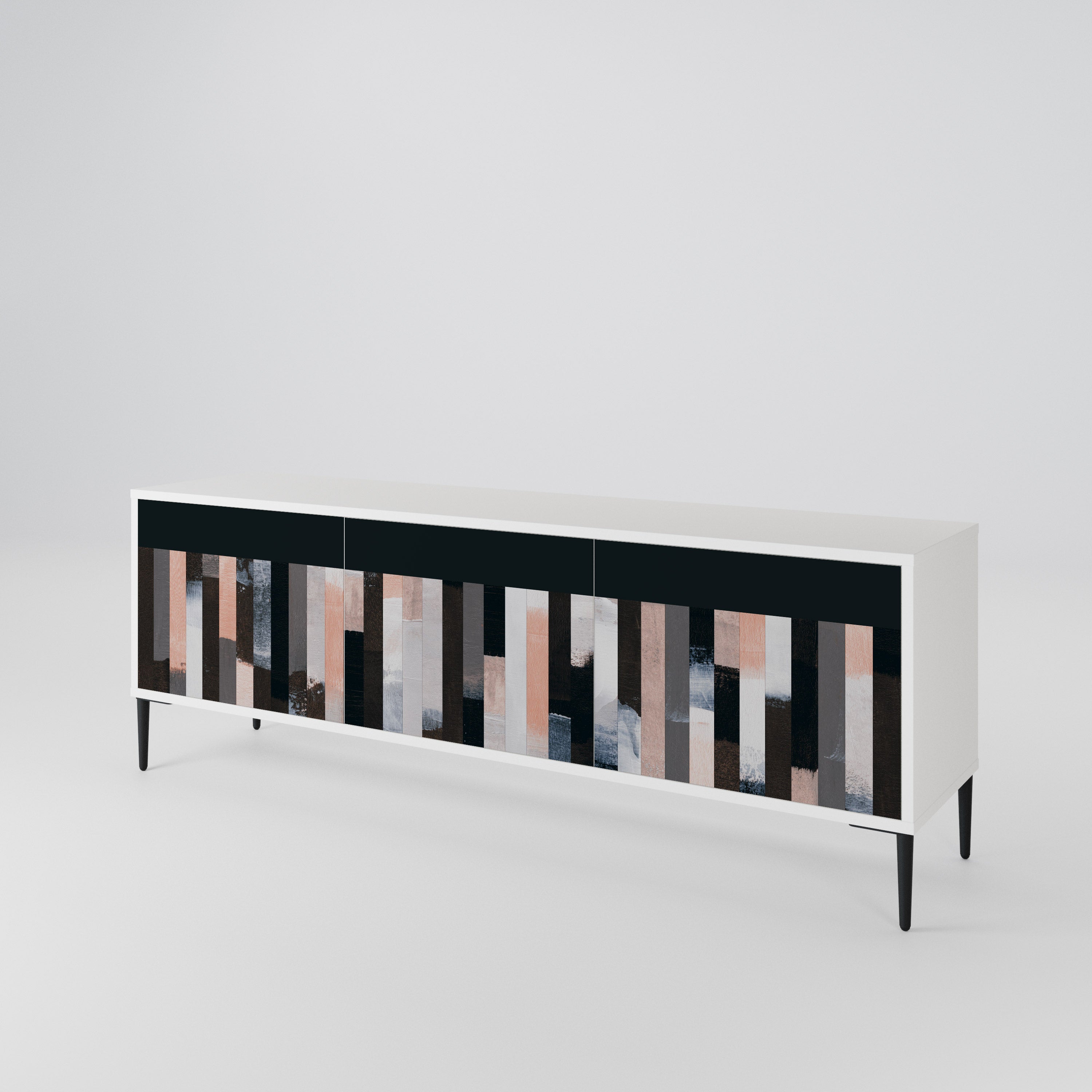 COLLAGE OF RECTANGLES Έπιπλο τηλεόρασης 3-θυρών