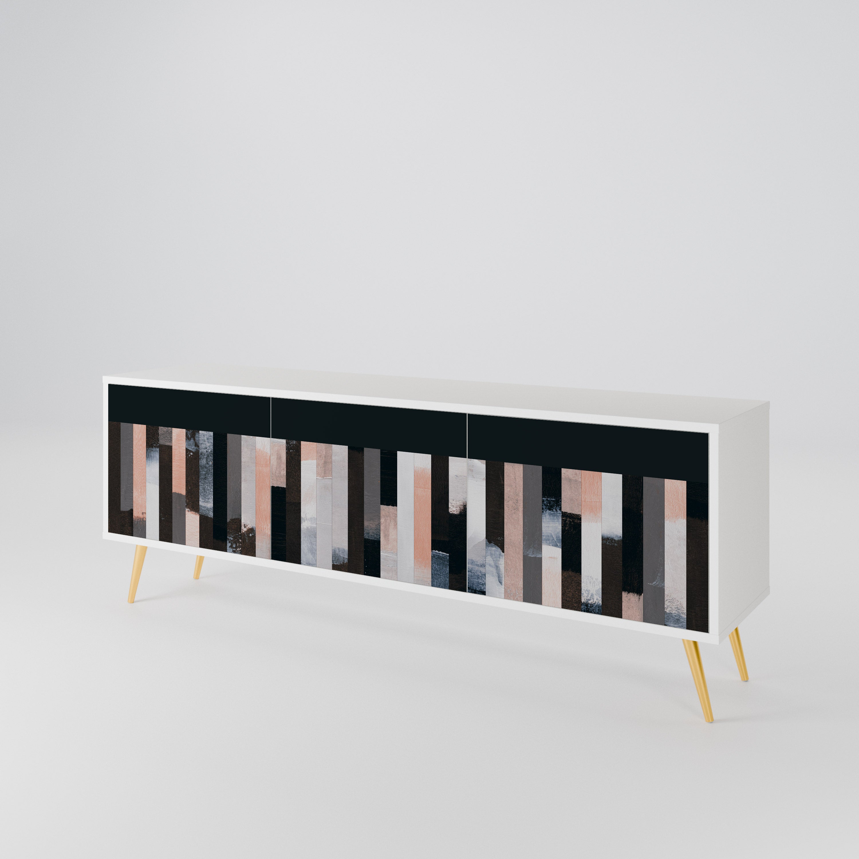 COLLAGE OF RECTANGLES Έπιπλο τηλεόρασης 3-θυρών