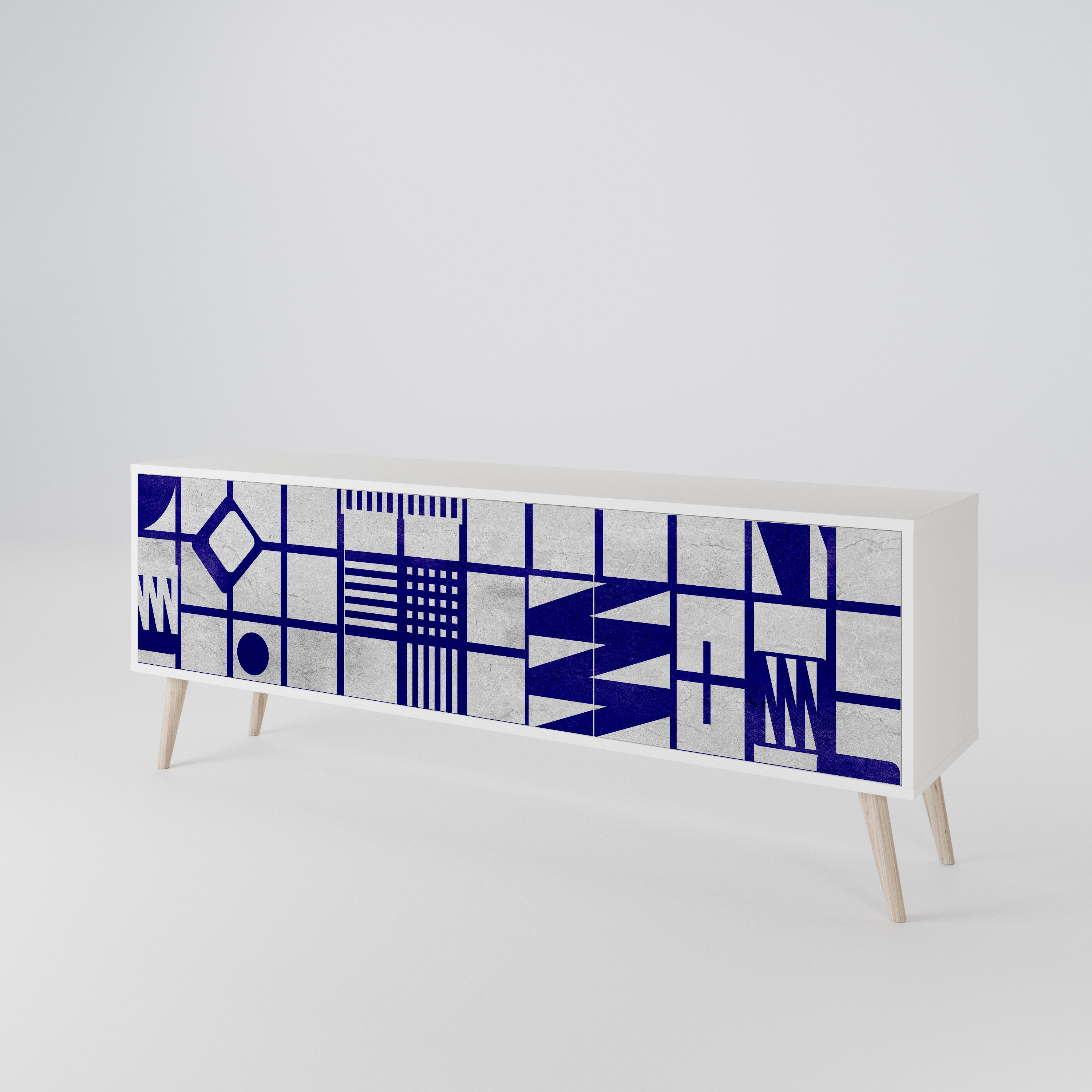 THE RIGHT PLACES 3-Door TV Cabinet