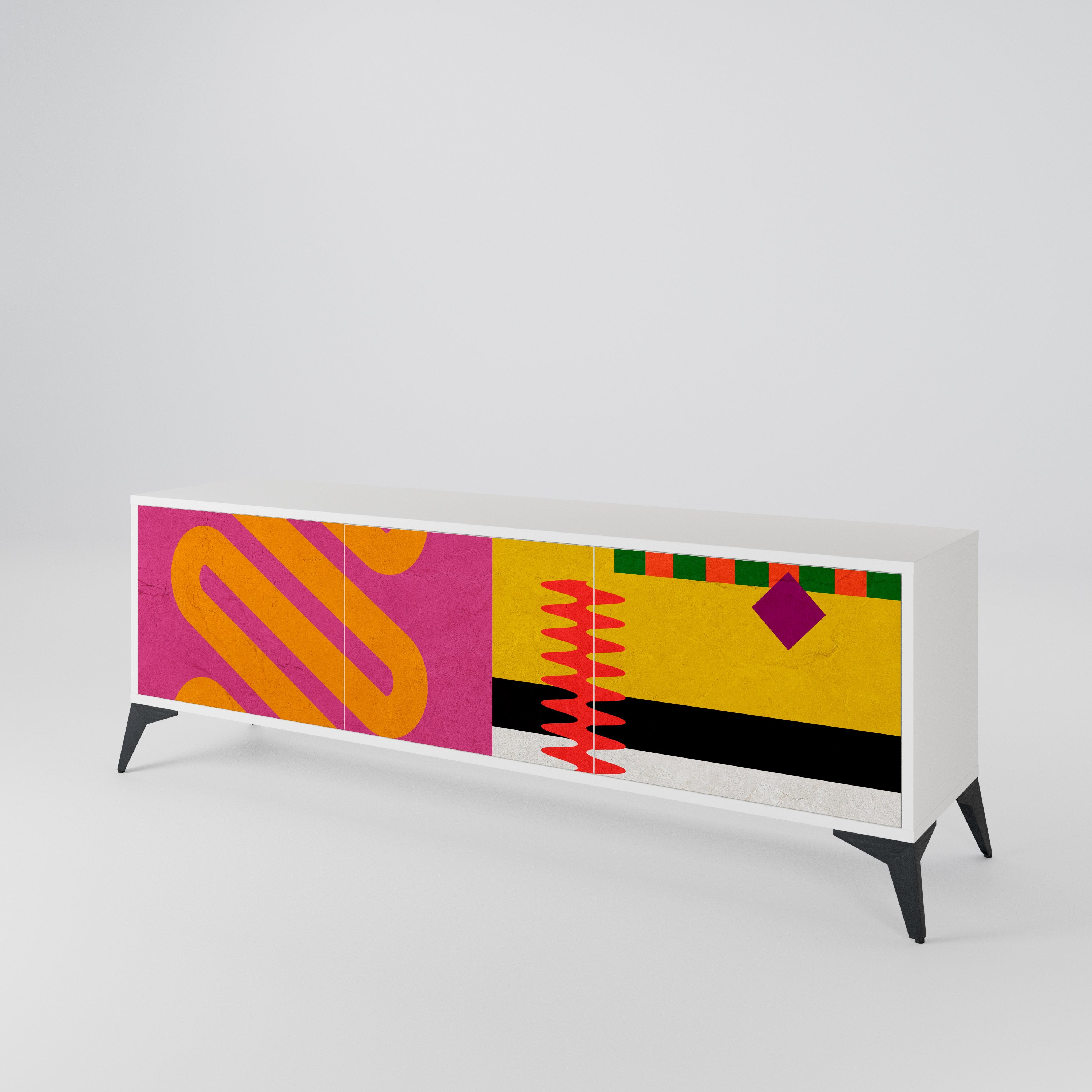 VIVID ART 3-Door TV Cabinet