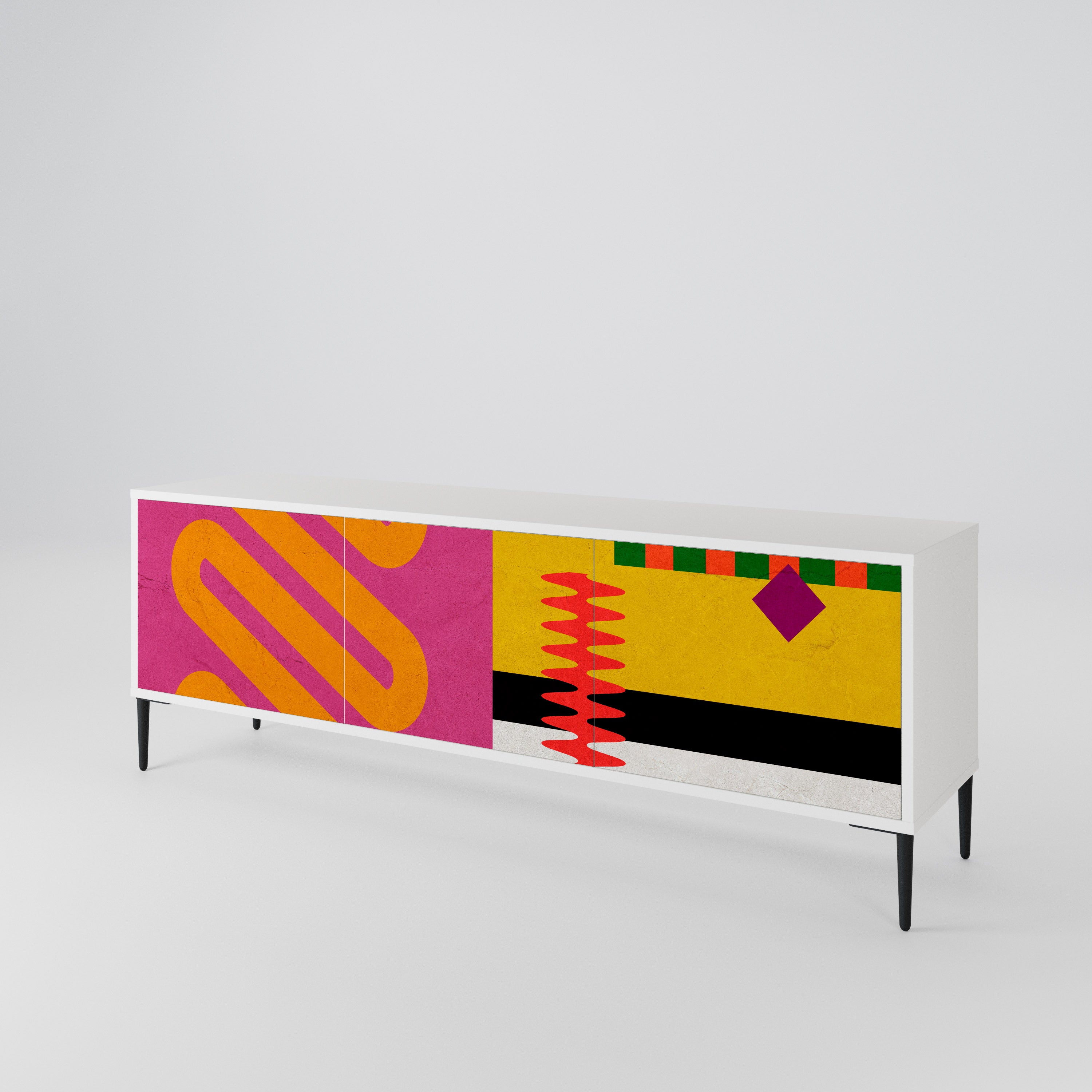 VIVID ART 3-Door TV Cabinet