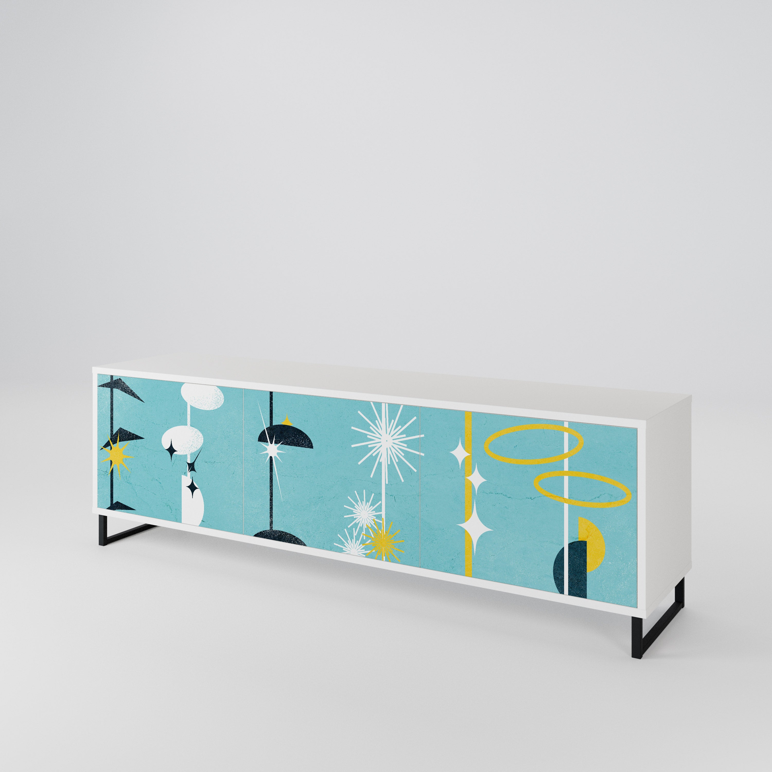 PATHS TO HAPPINESS 3-Door TV Cabinet