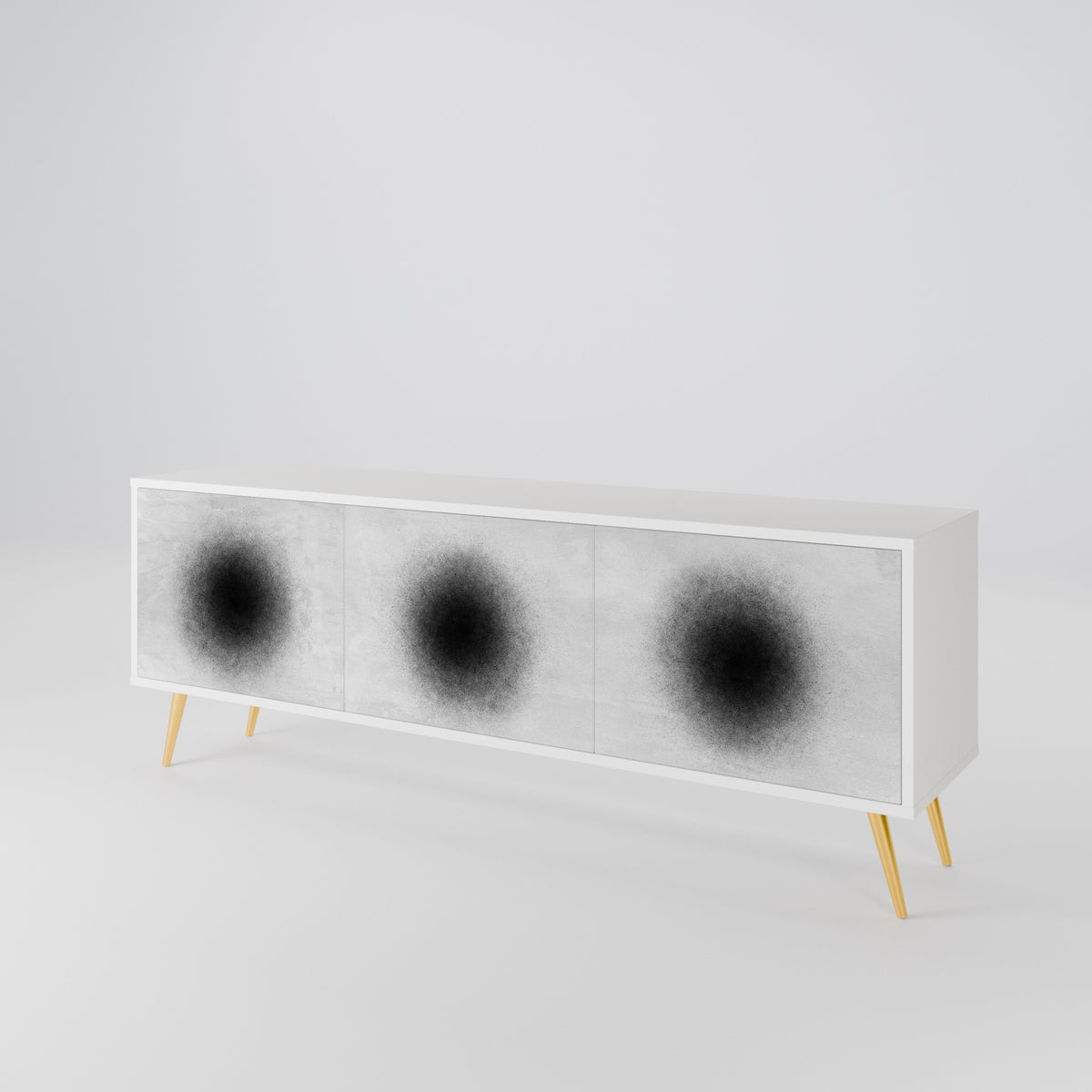 BLACK HOLE 3-Door TV Cabinet