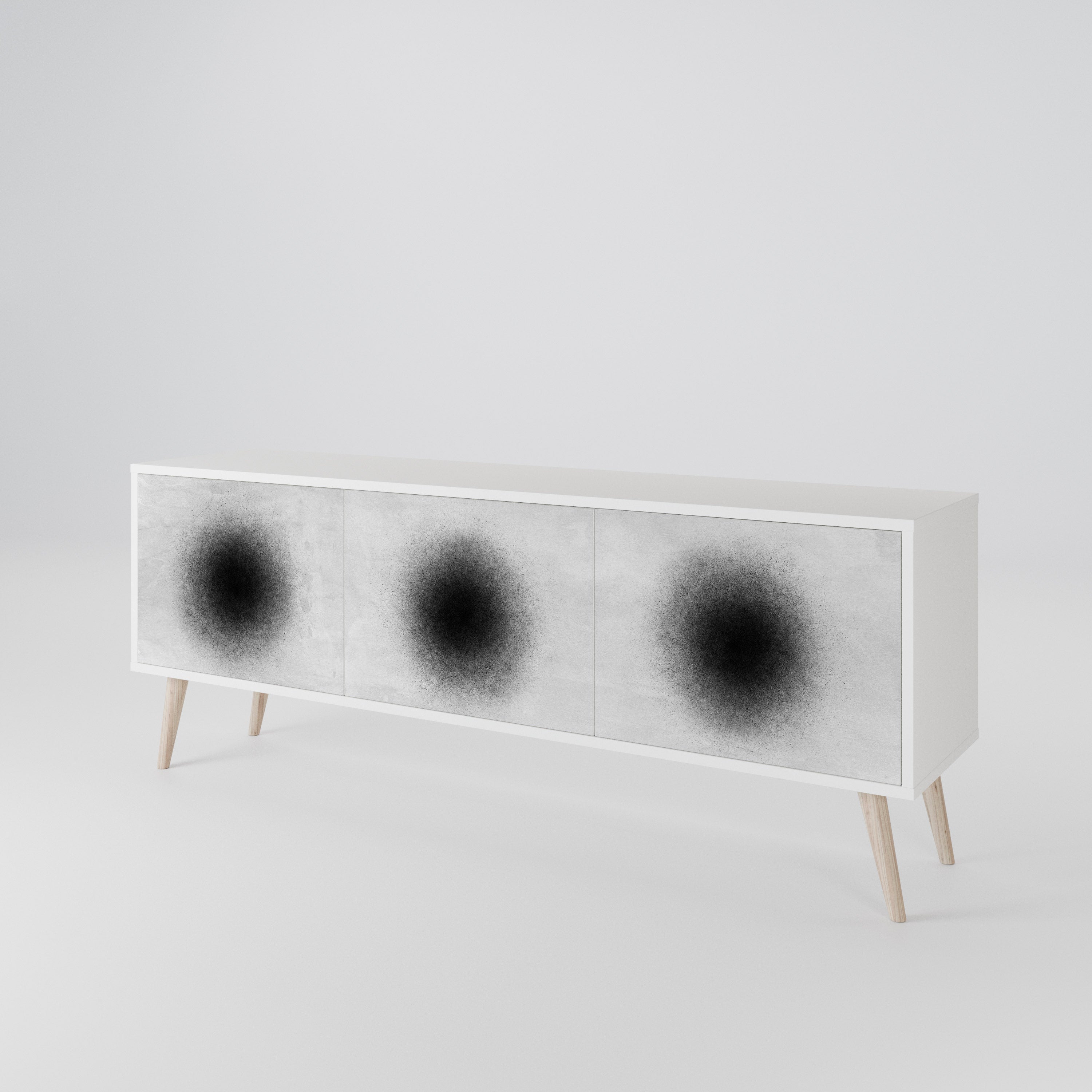 BLACK HOLE 3-Door TV Cabinet