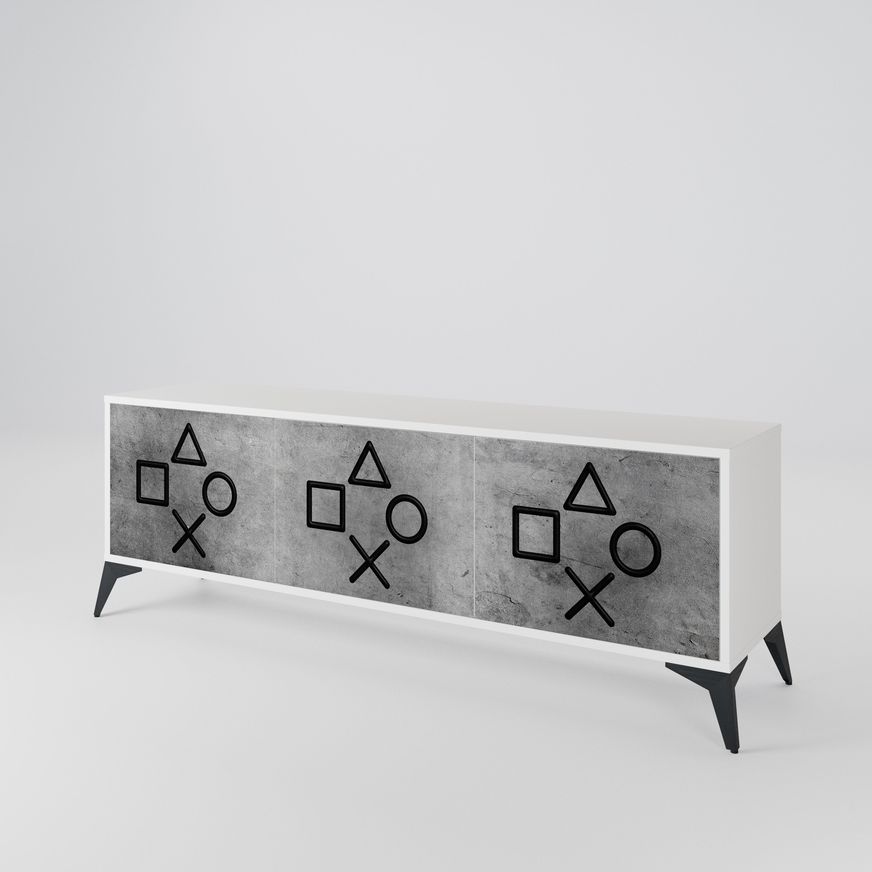 GAMER CHOICE 3-Door TV Cabinet