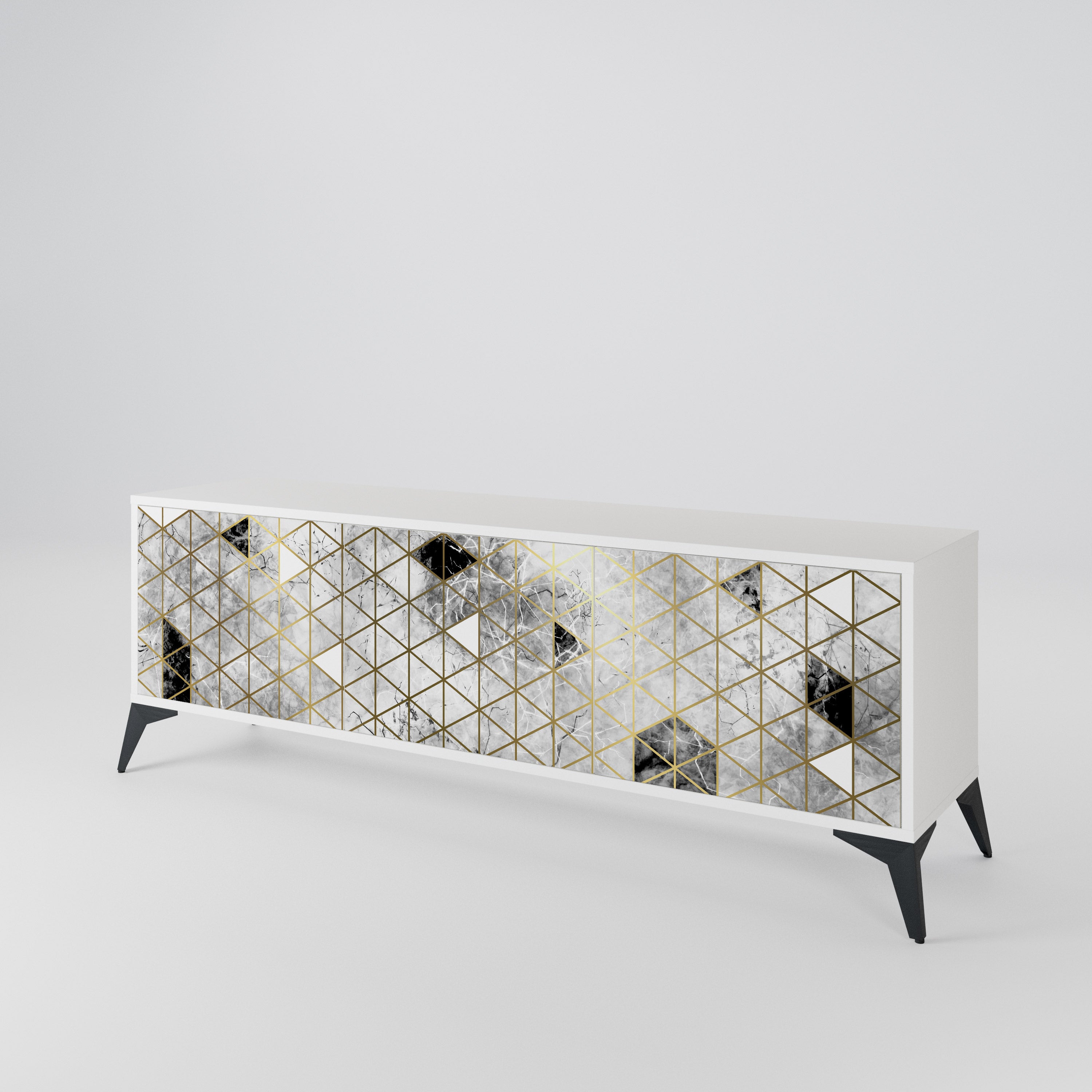 ASHEN ARIA 3-Door TV Cabinet