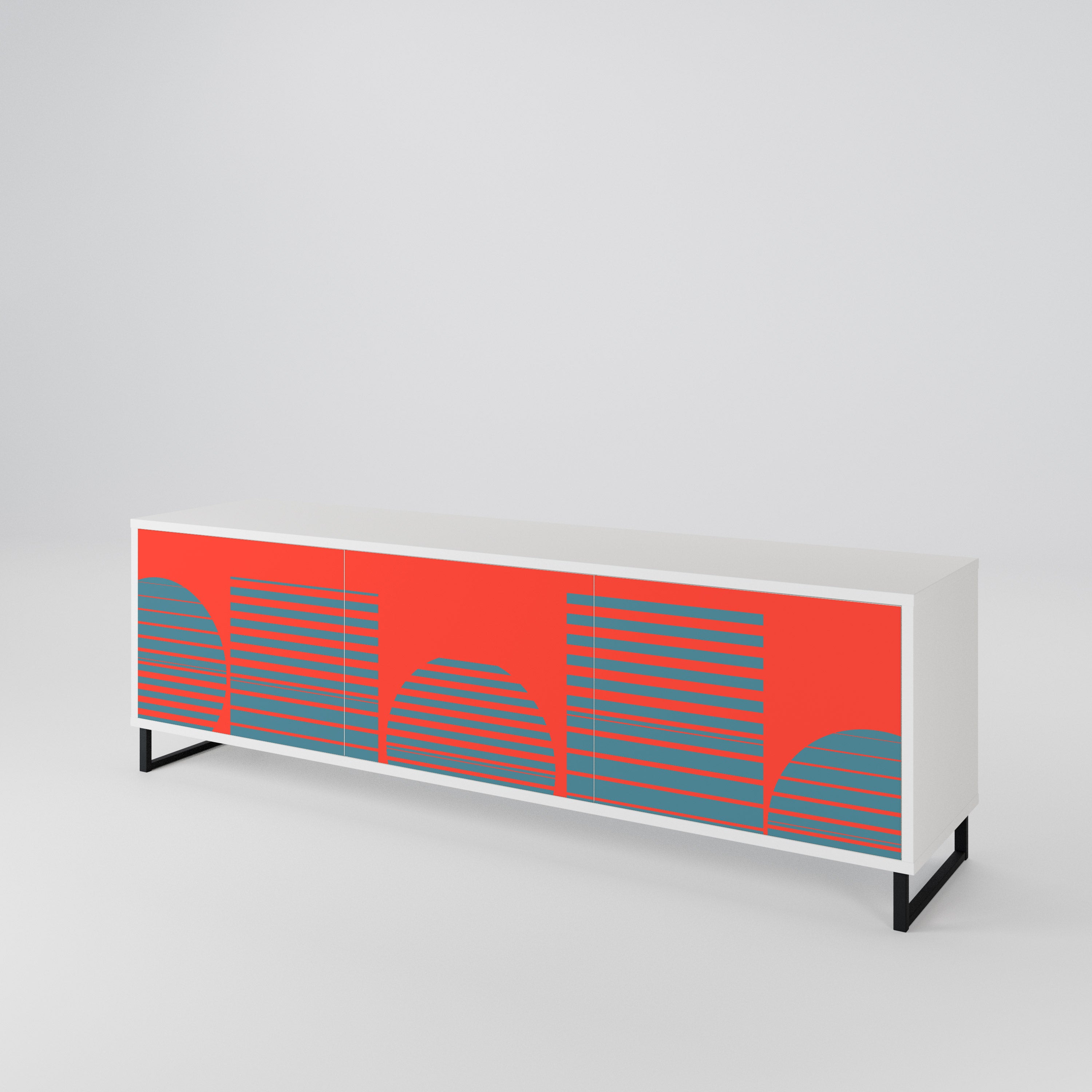 RISING GEOMETRY STARS 3-Door TV Cabinet