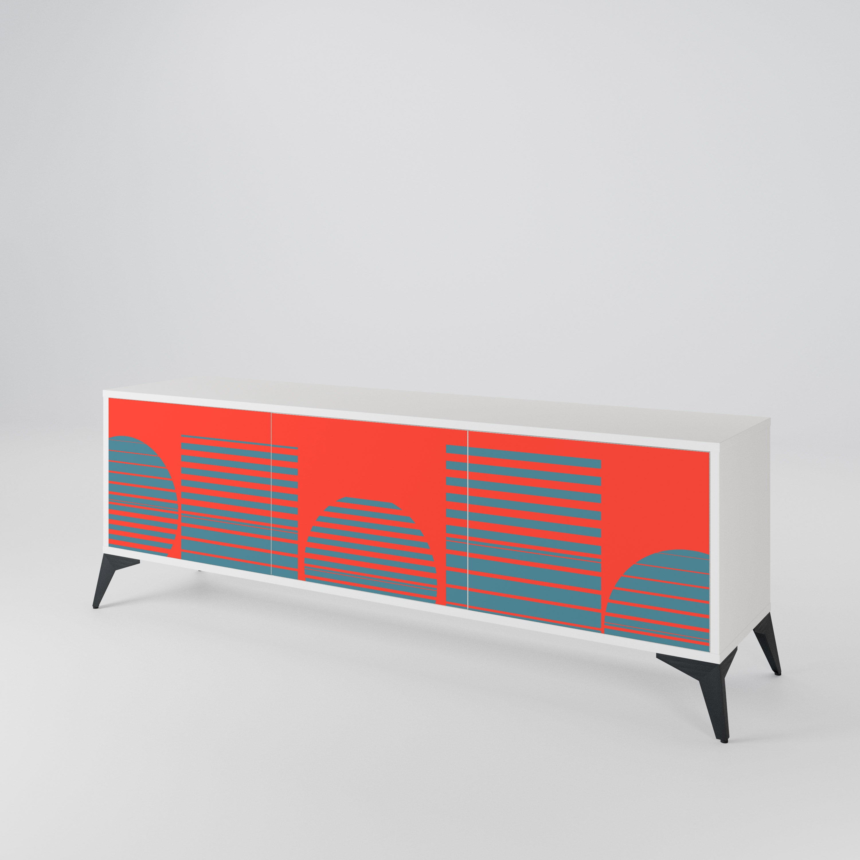 RISING GEOMETRY STARS 3-Door TV Cabinet