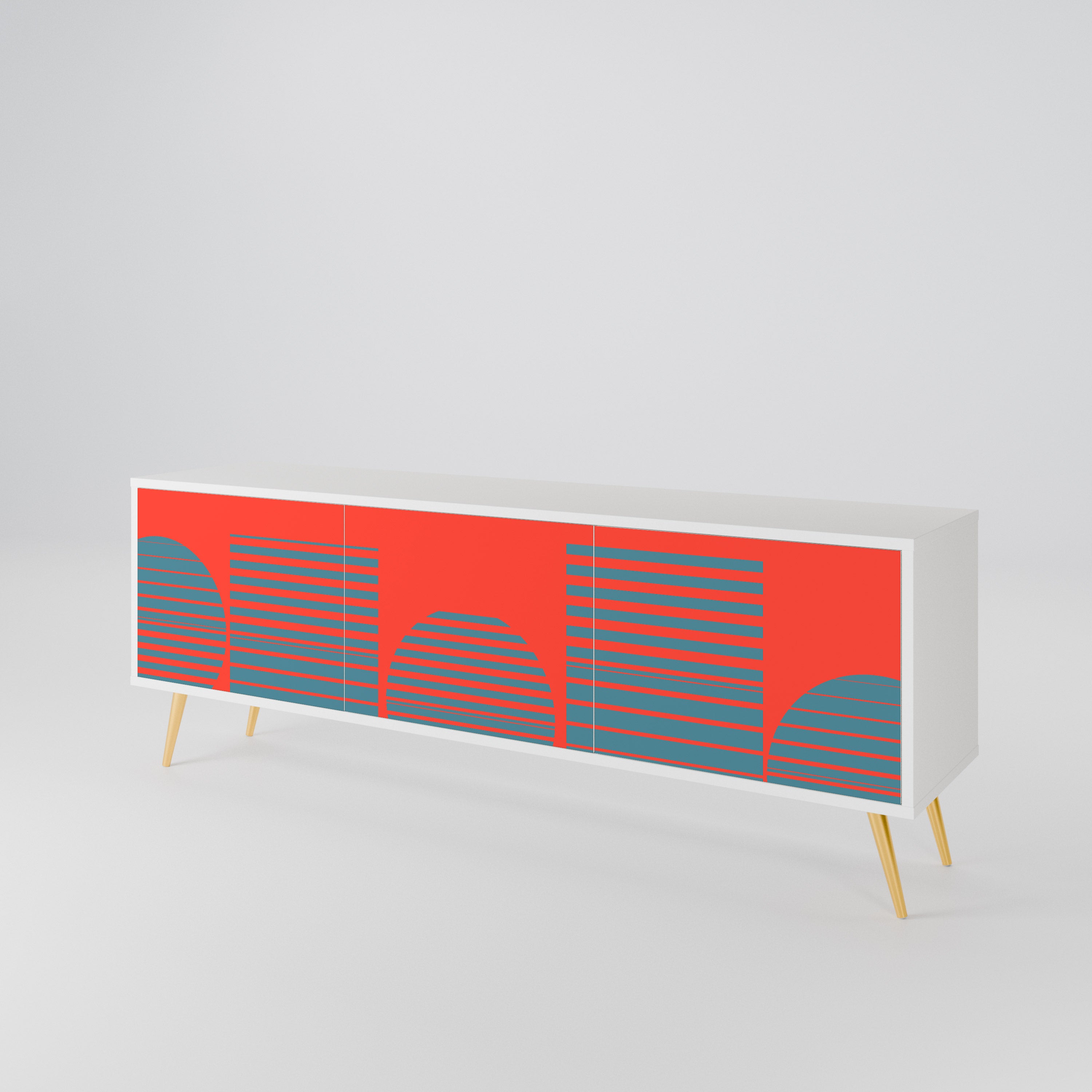 RISING GEOMETRY STARS 3-Door TV Cabinet