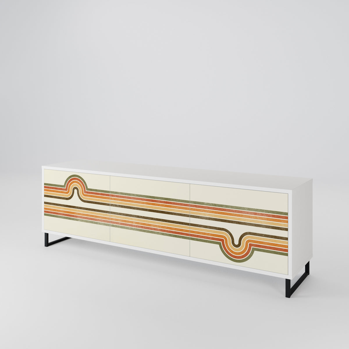 EXCEPTIONAL STREAM 3-Door TV Cabinet