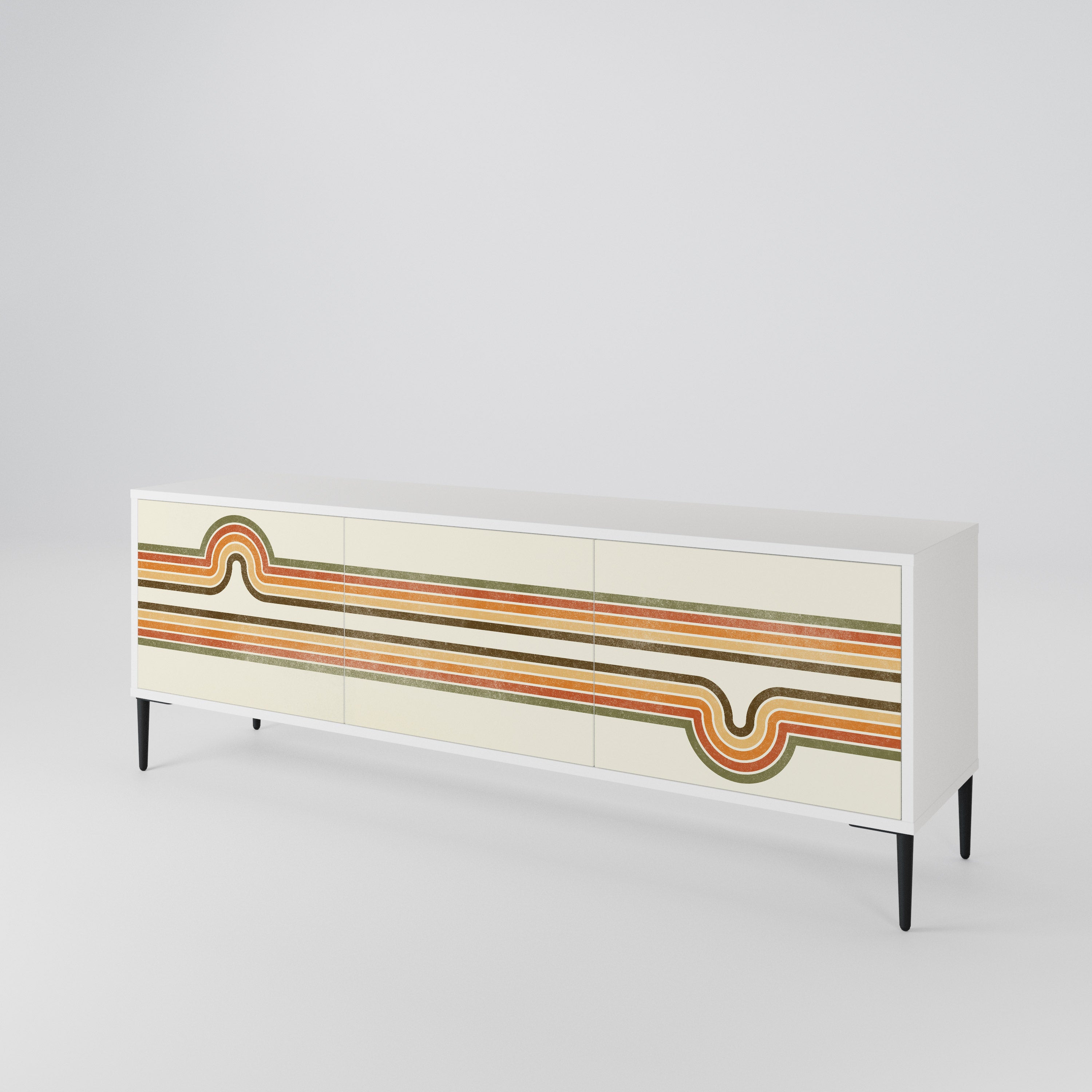 EXCEPTIONAL STREAM 3-Door TV Cabinet