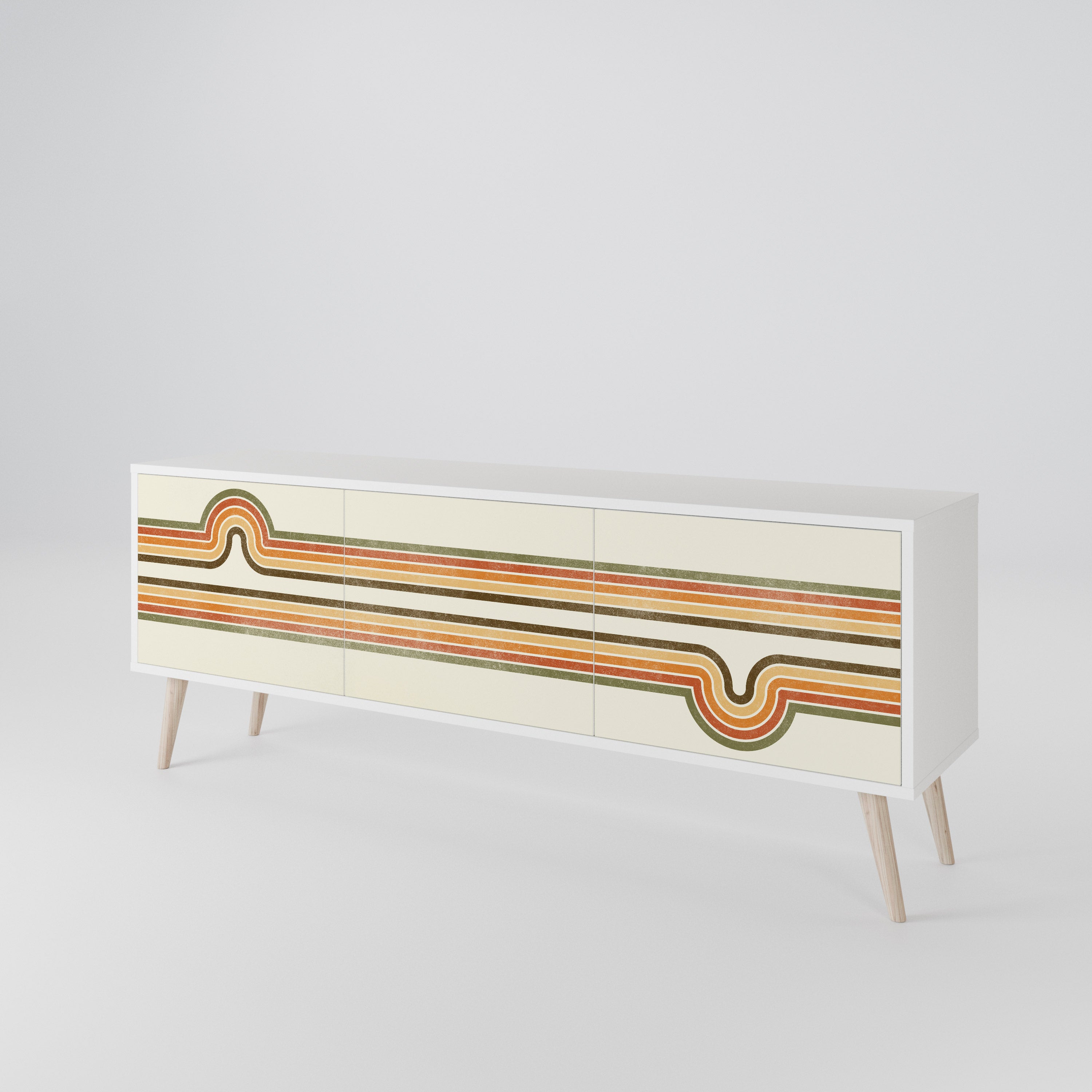 EXCEPTIONAL STREAM 3-Door TV Cabinet