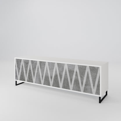 SOLID ZIG ZAG Έπιπλο τηλεόρασης 3-θυρών