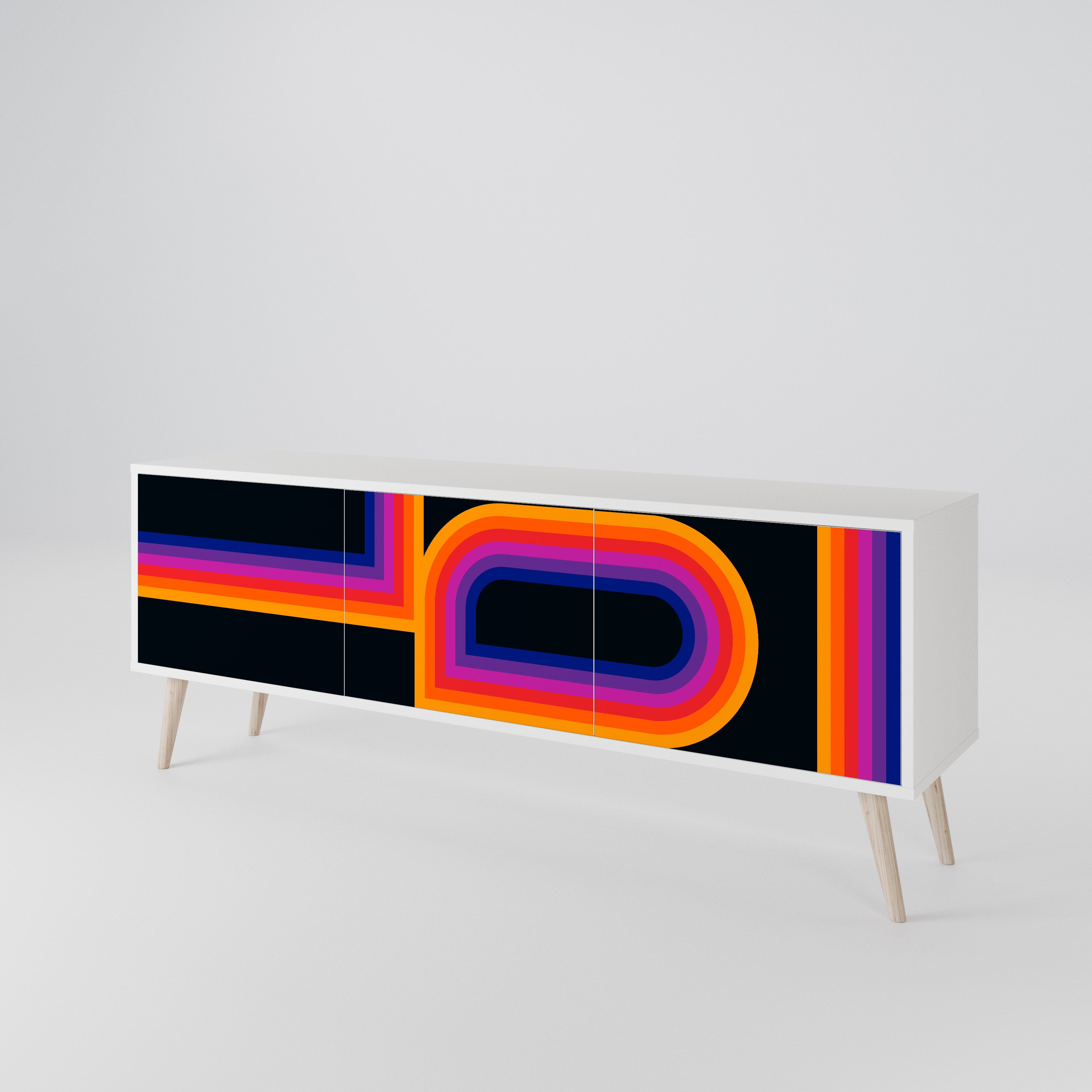 BLINDED BY THE LIGHTS 3-Door TV Cabinet