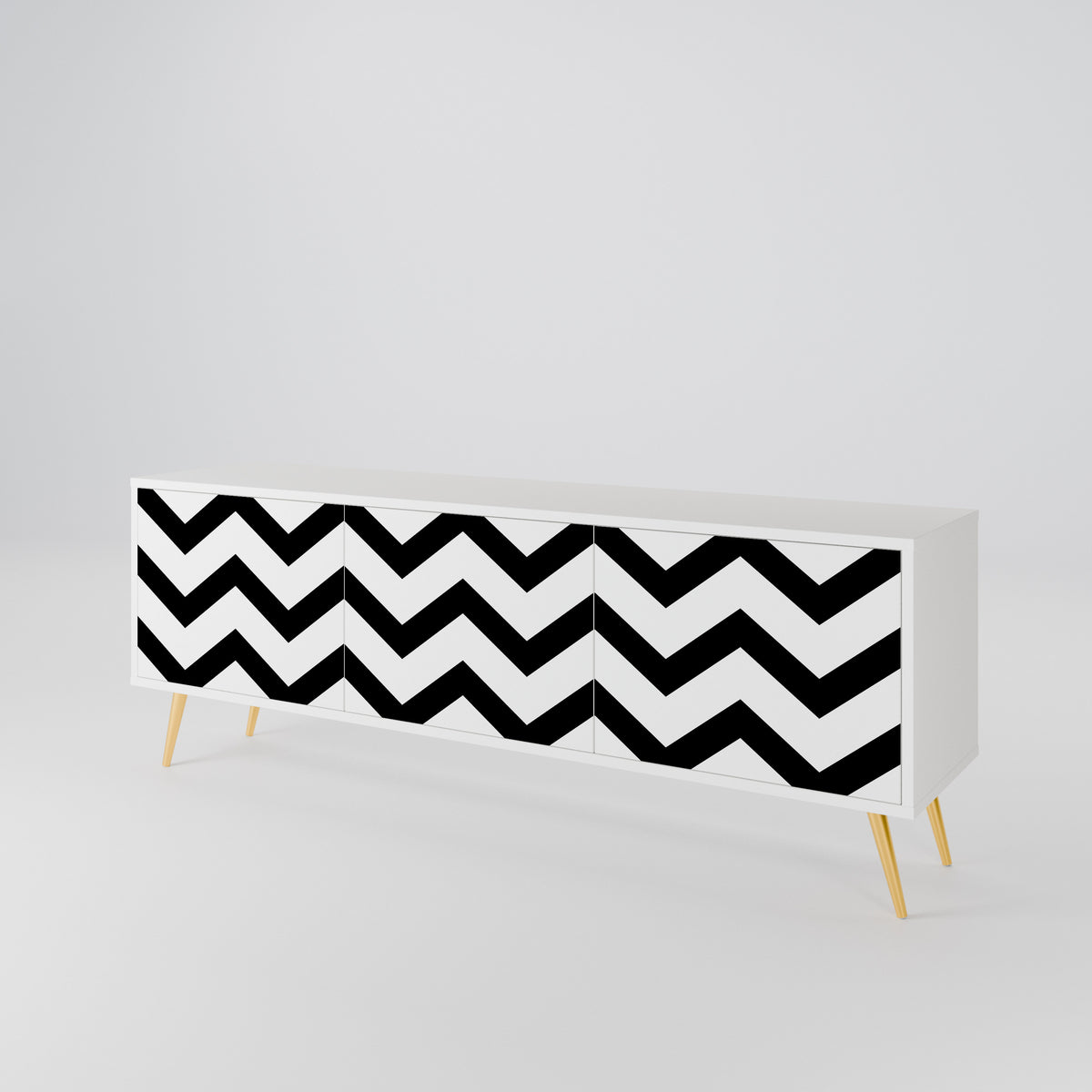 CLASSIC ZIG ZAG Έπιπλο τηλεόρασης 3-θυρών