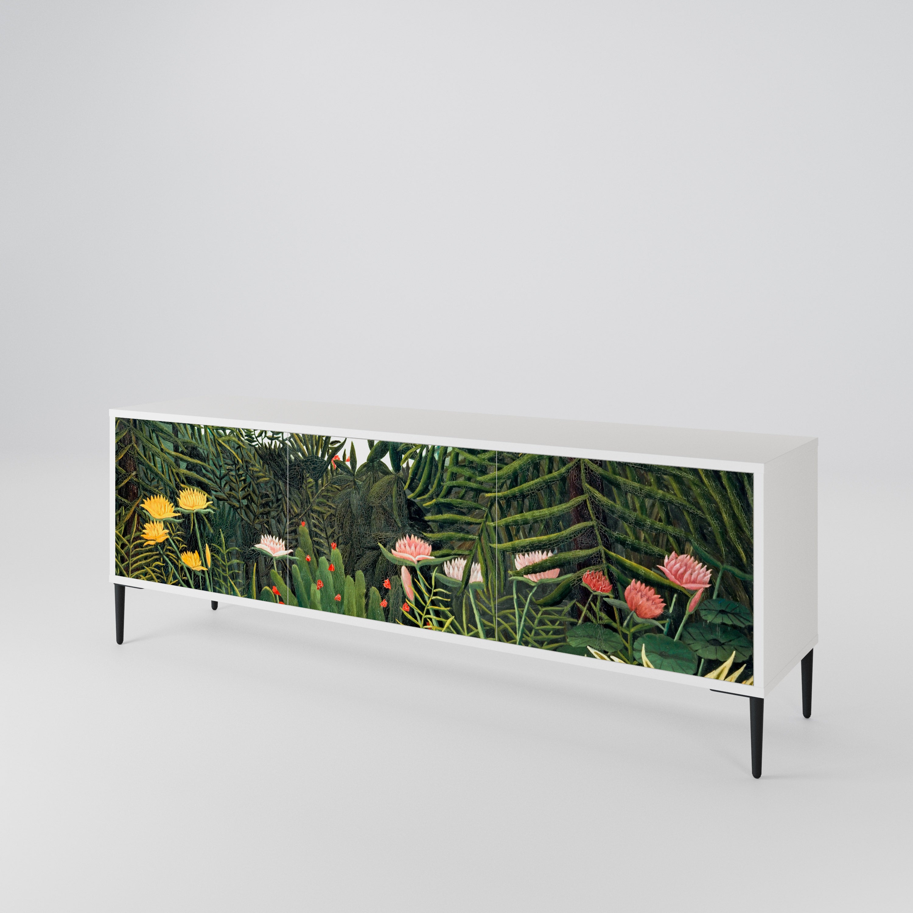 VIRGIN FOREST WITH SUNSET 3-Door TV Cabinet