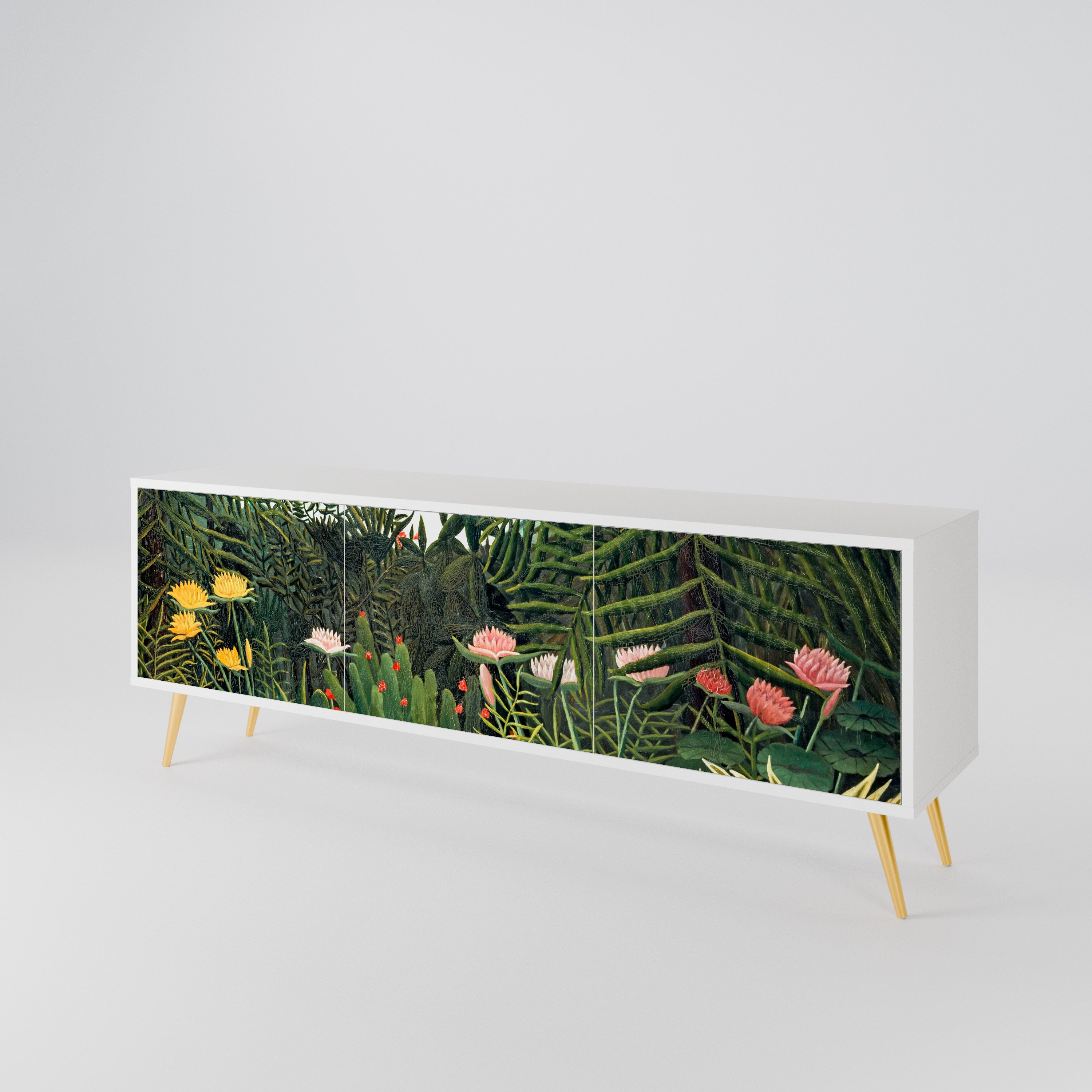 VIRGIN FOREST WITH SUNSET 3-Door TV Cabinet