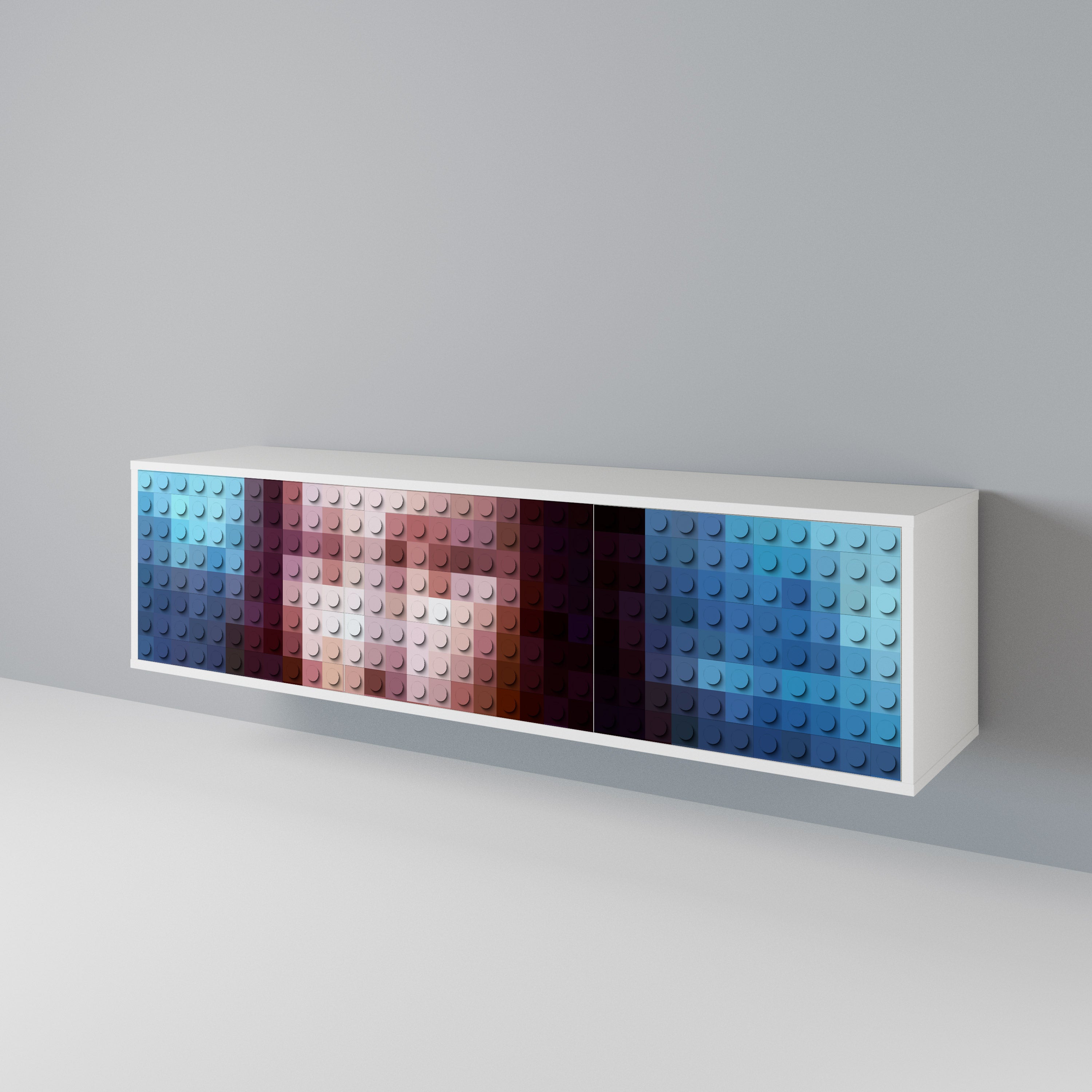 CONSTRUCTIVE ART 3-Door TV Cabinet