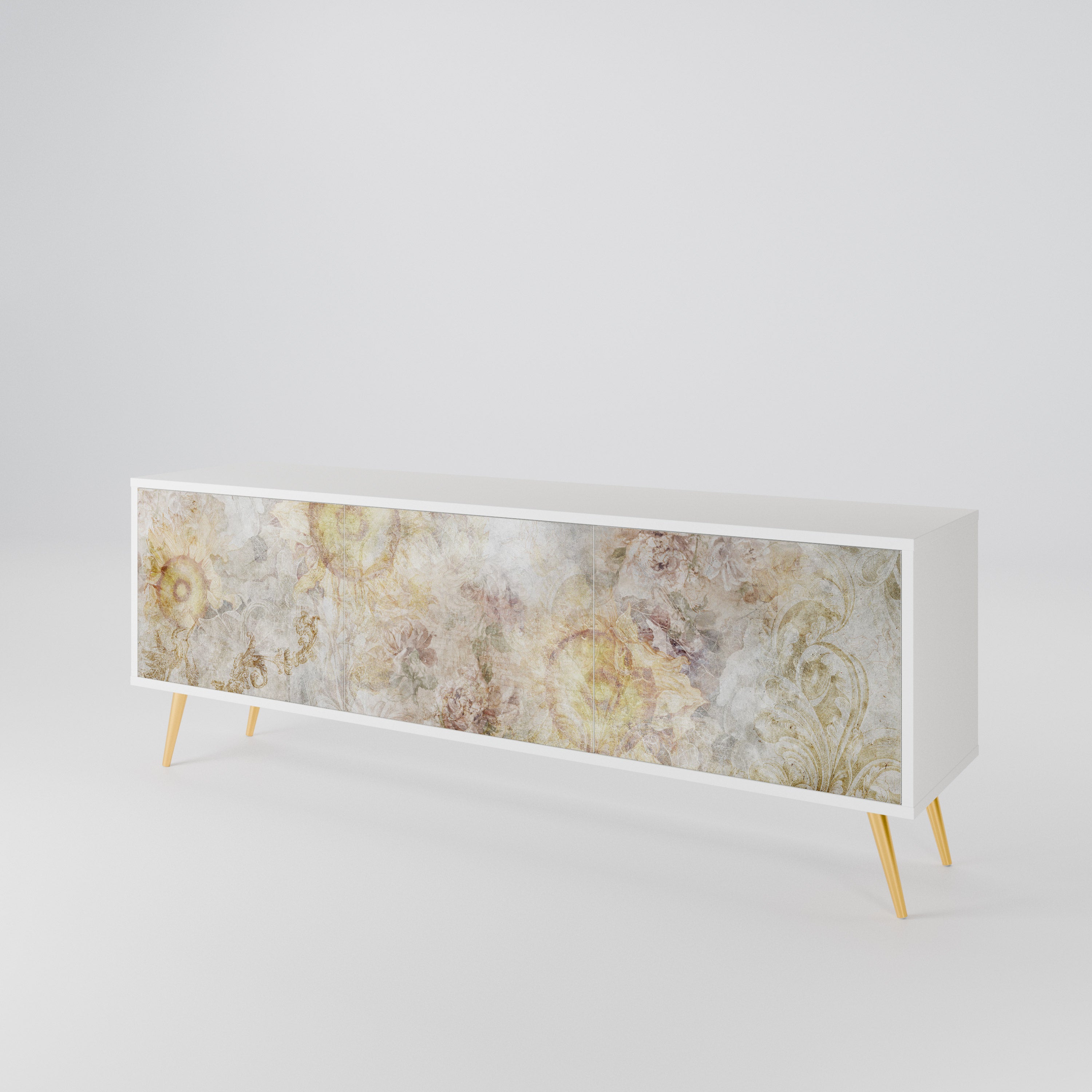 SUNFLOWER BLUR 3-Door TV Cabinet