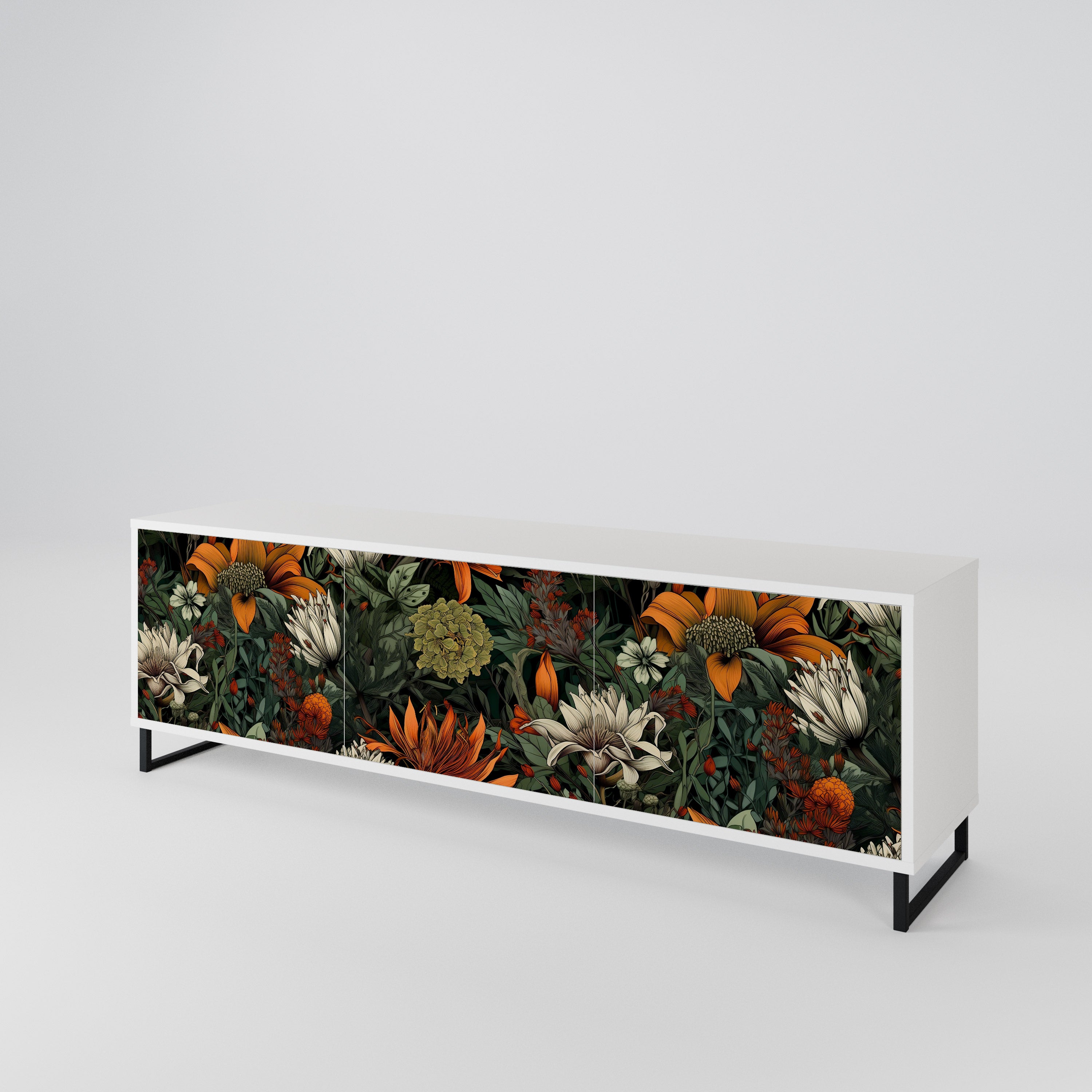 MIDNIGHT SPROUT 3-Door TV Cabinet