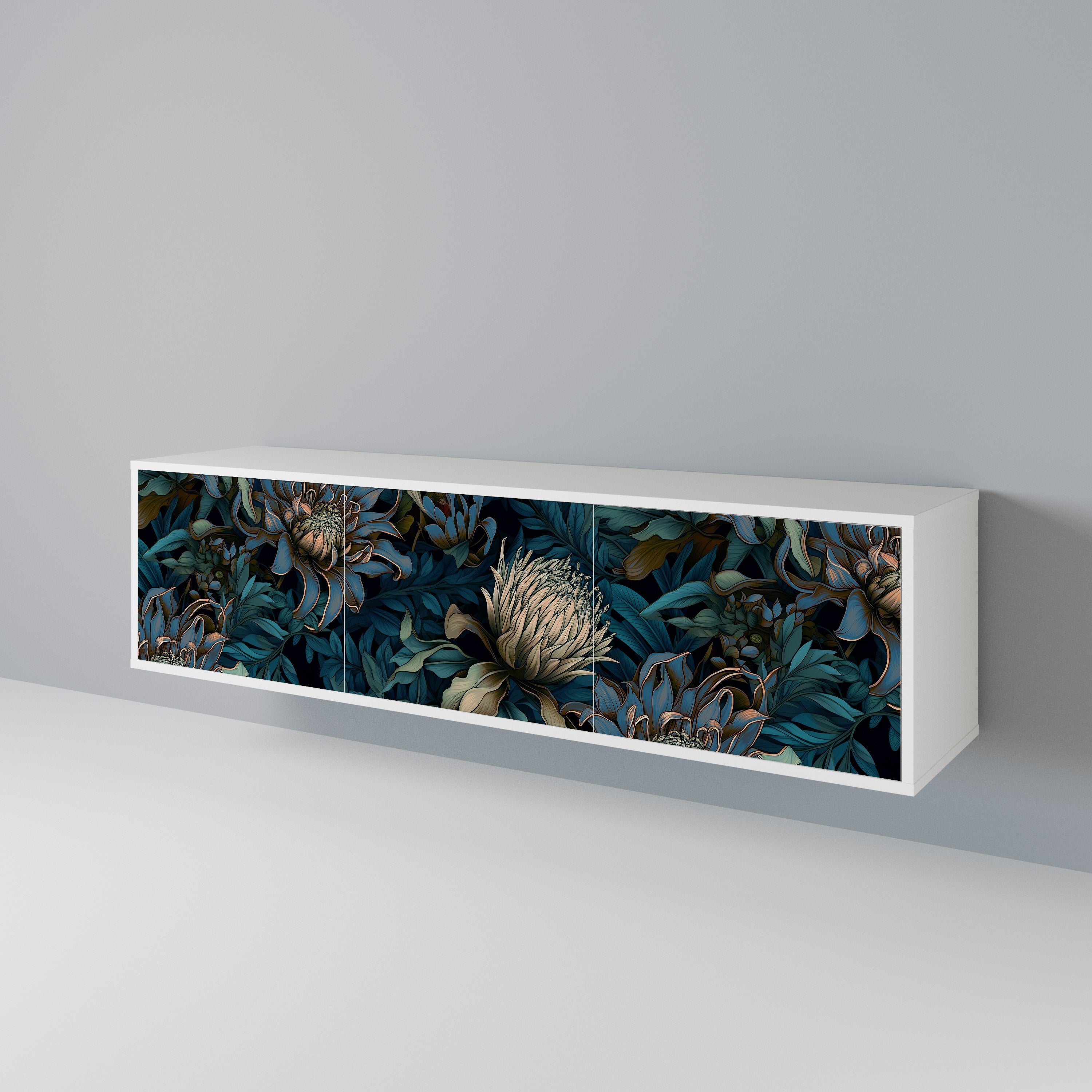 TWILIGHT BLOOM 3-Door TV Cabinet