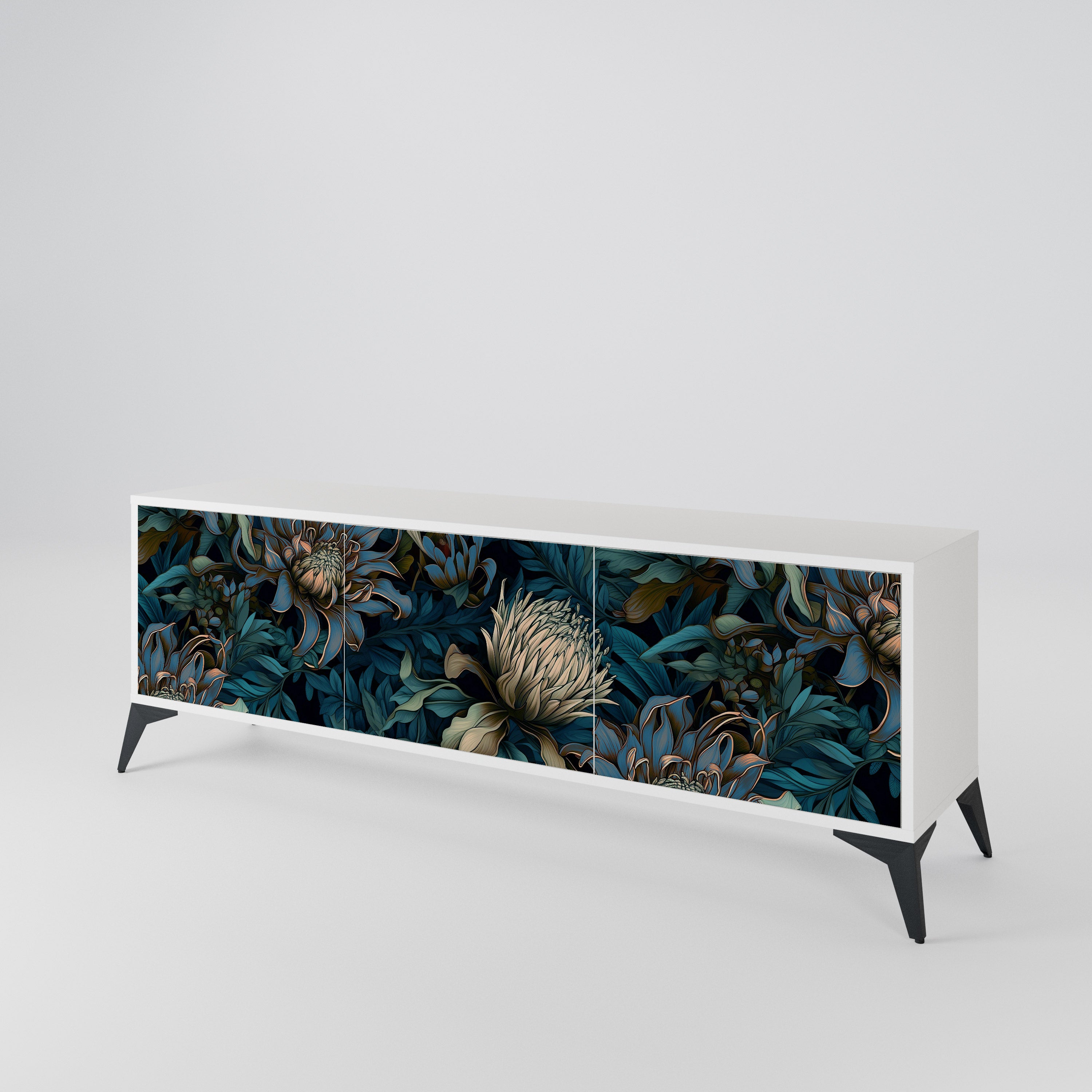 TWILIGHT BLOOM 3-Door TV Cabinet