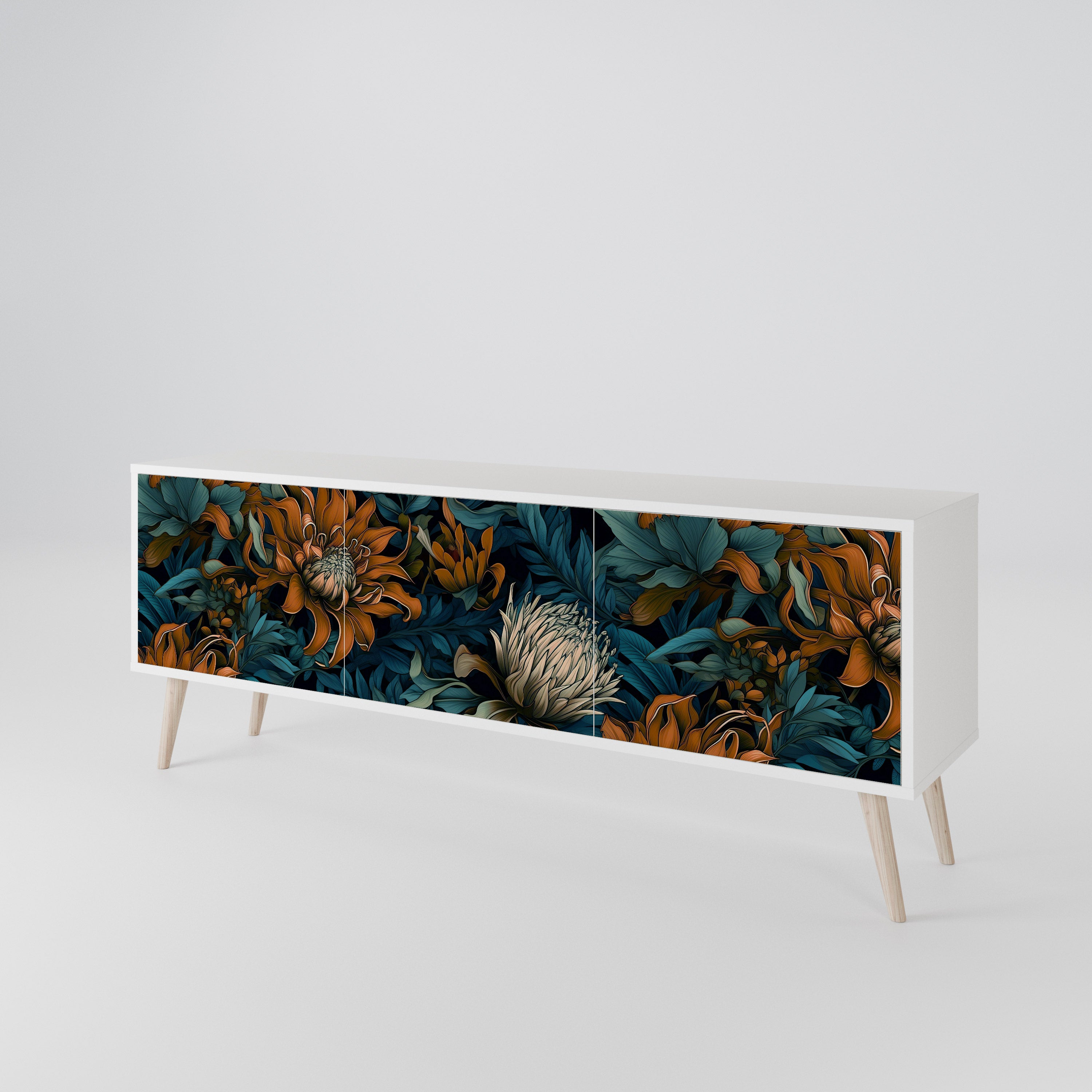 MORNING BLOOM 3-Door TV Cabinet