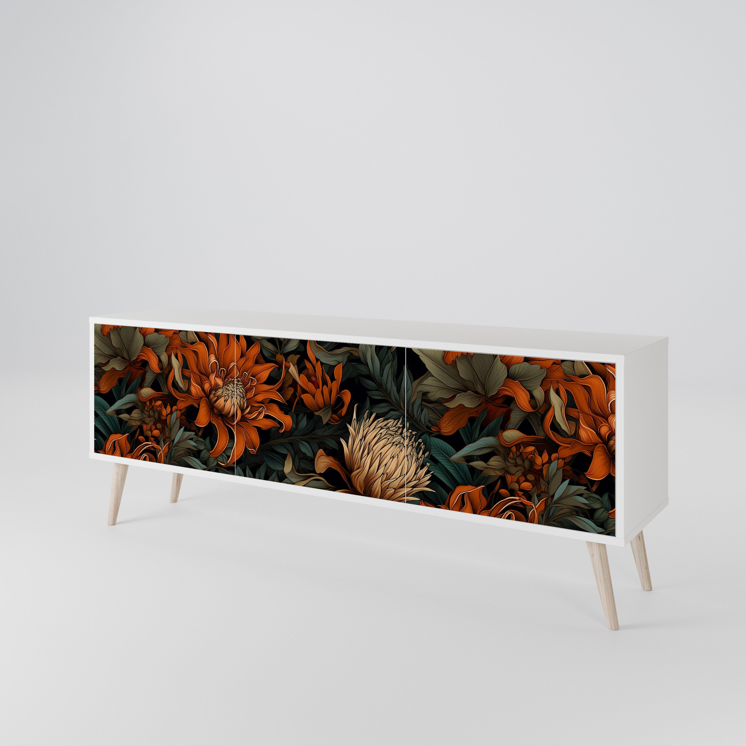 DAWN BLOOM 3-Door TV Cabinet