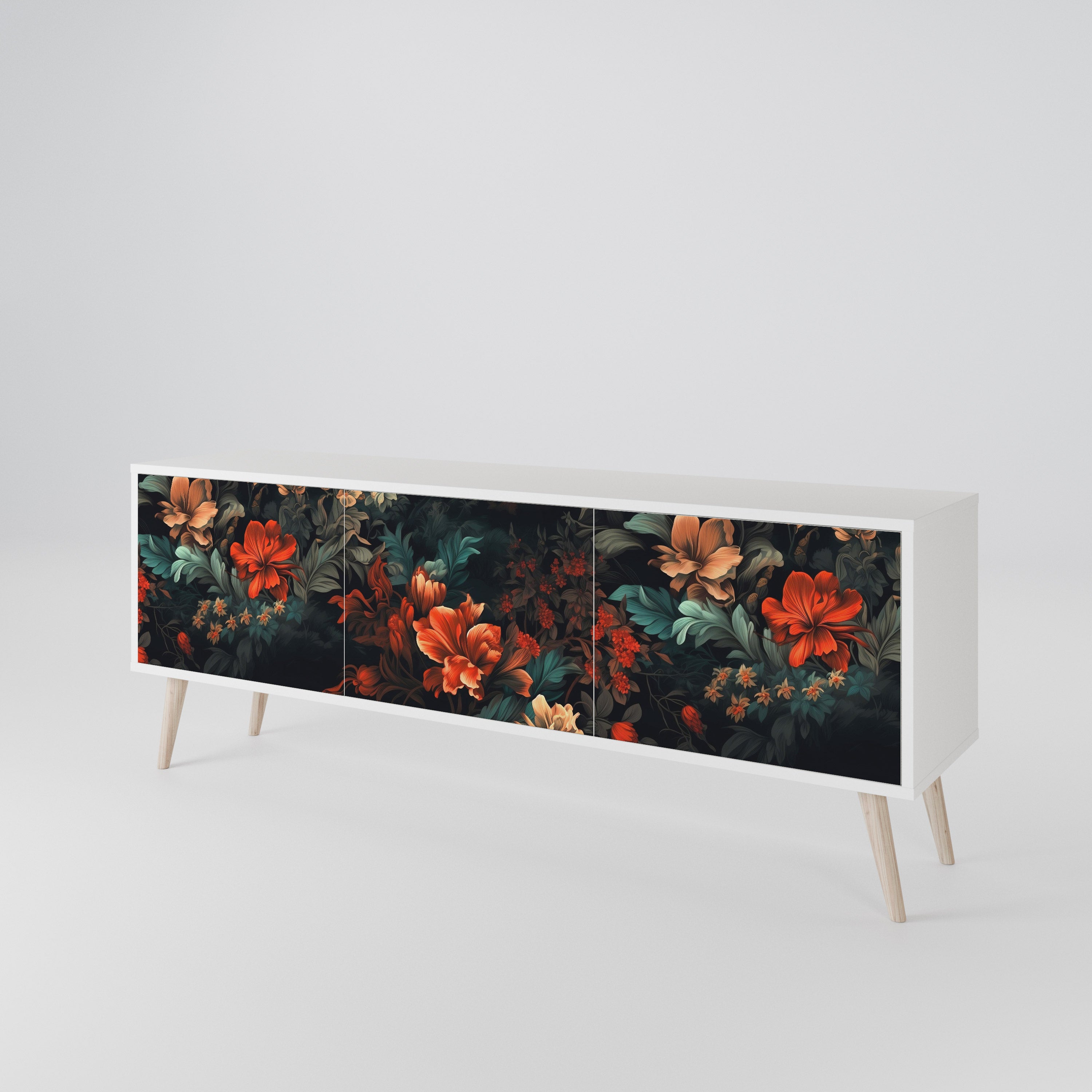 IMAGINARY BLOSSOM 3-Door TV Cabinet