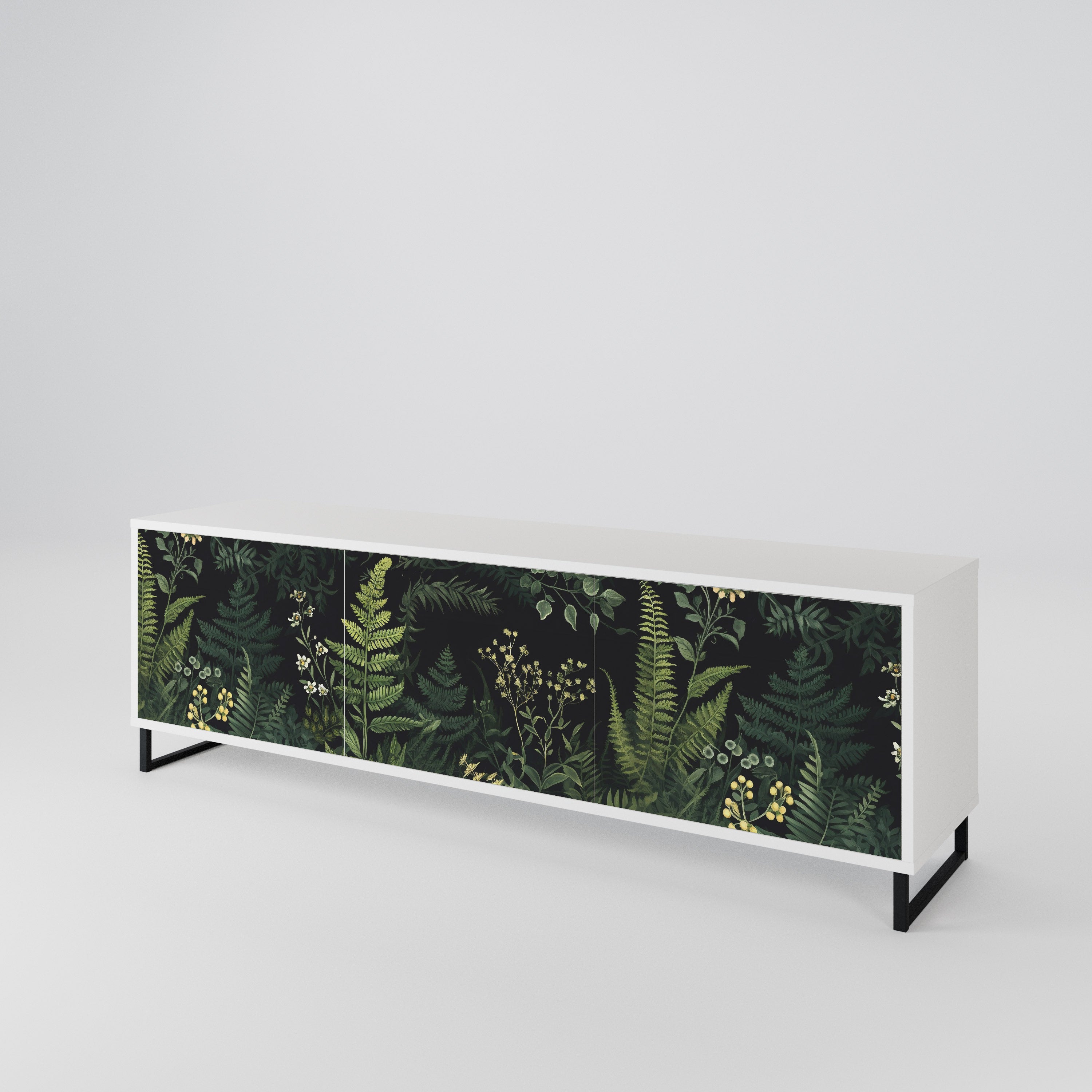 FERN FLOWERS 3-Door TV Cabinet