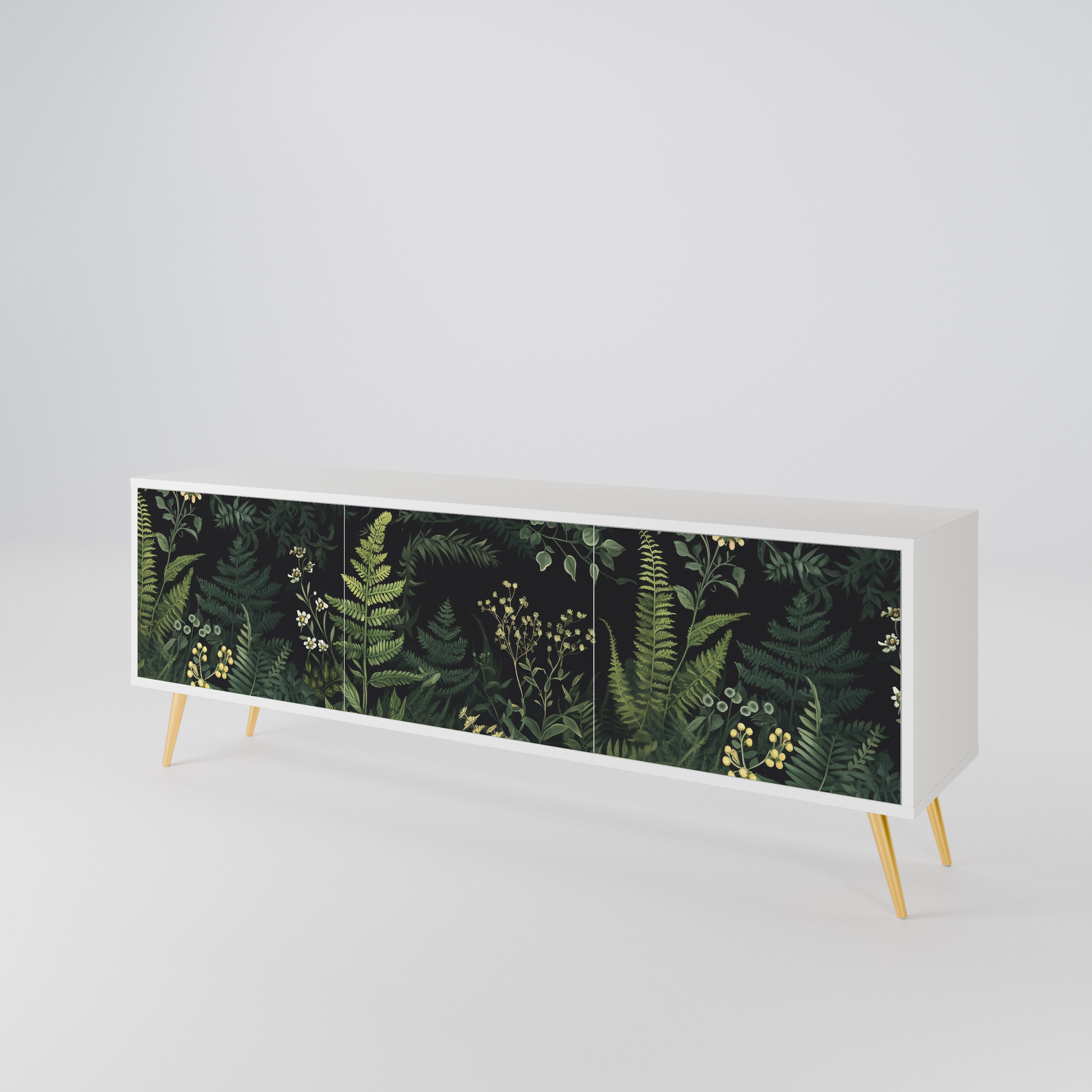 FERN FLOWERS 3-Door TV Cabinet