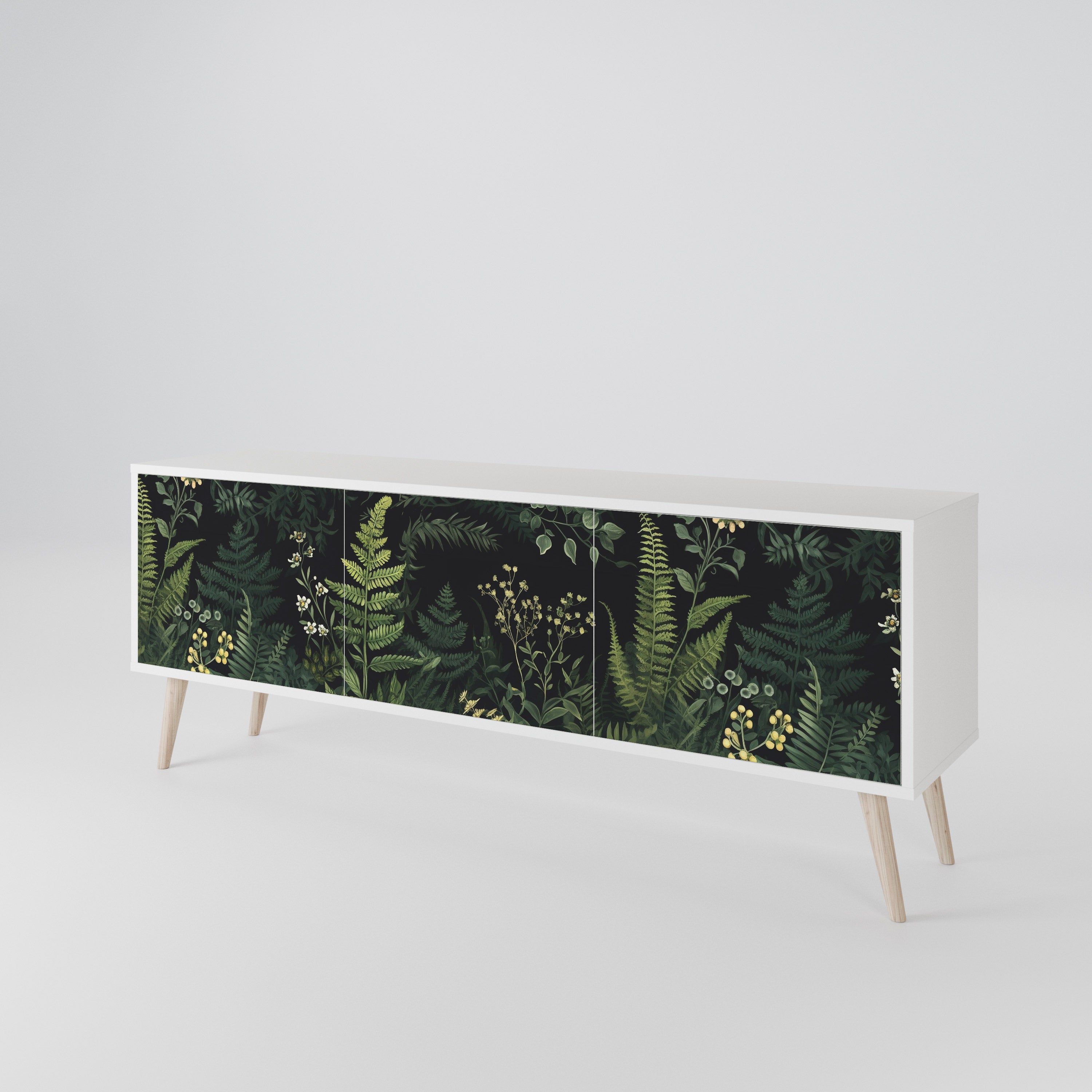 FERN FLOWERS 3-Door TV Cabinet