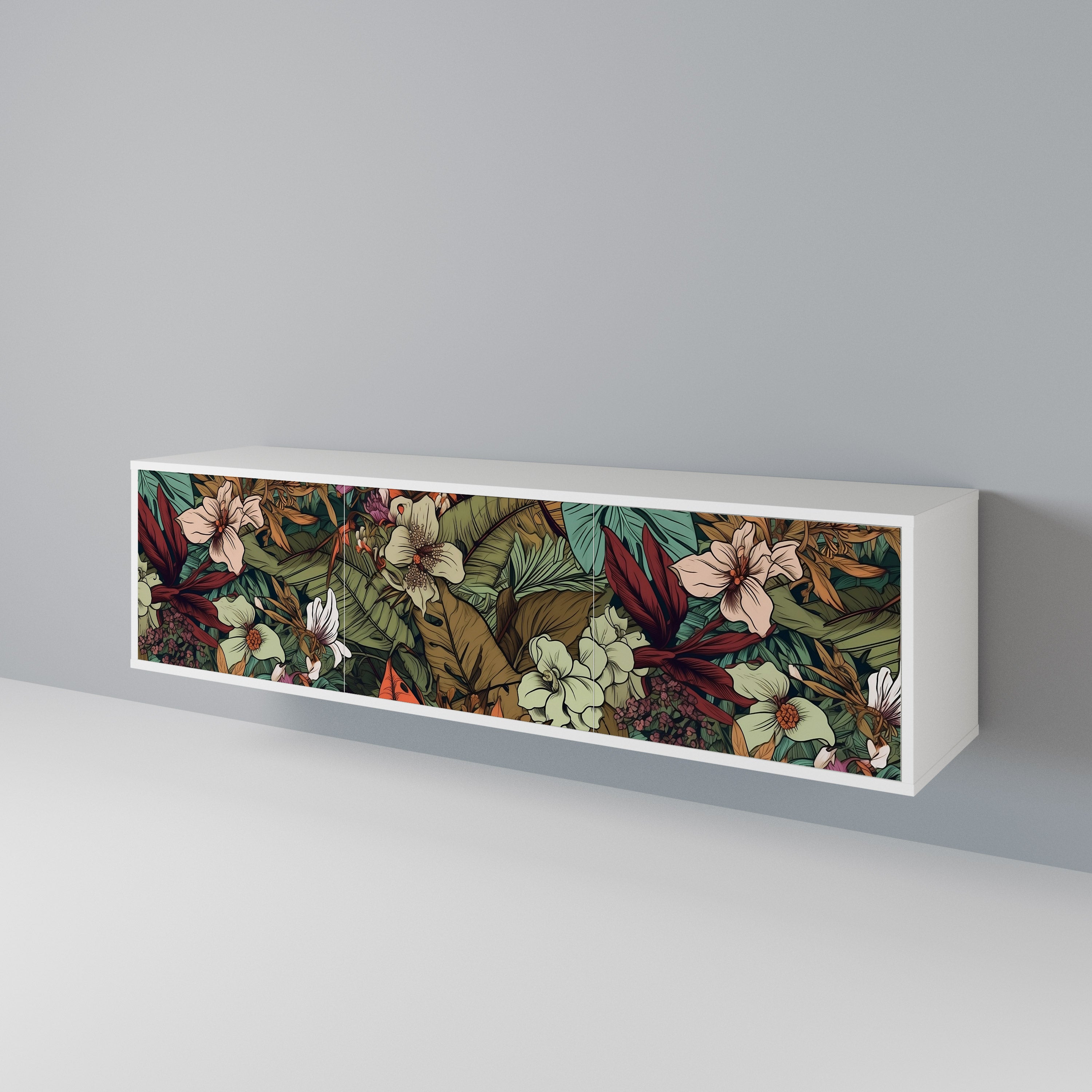 BOTANICAL EMERGENCE 3-Door TV Cabinet