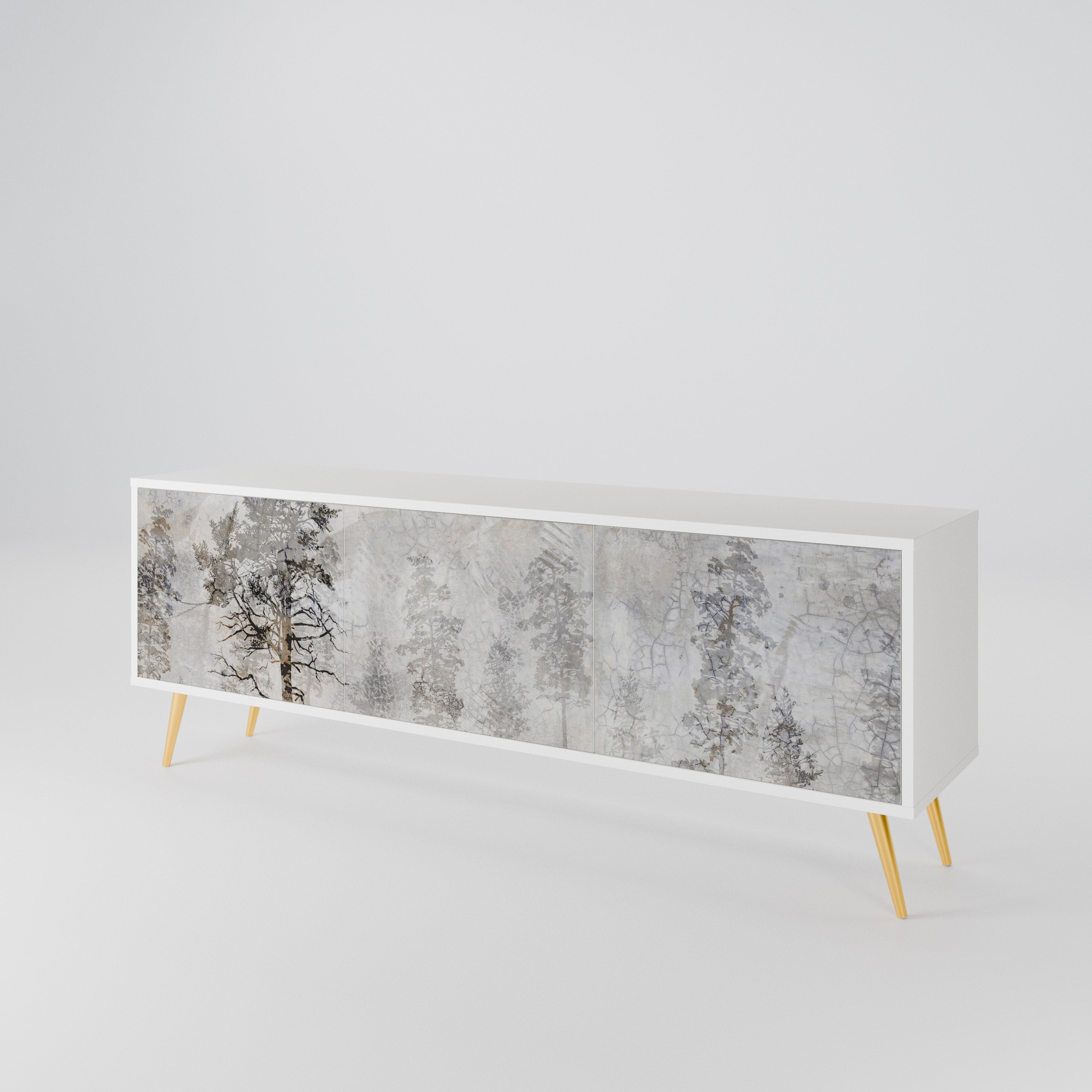 FADE IN THE TREES 3-Door TV Cabinet