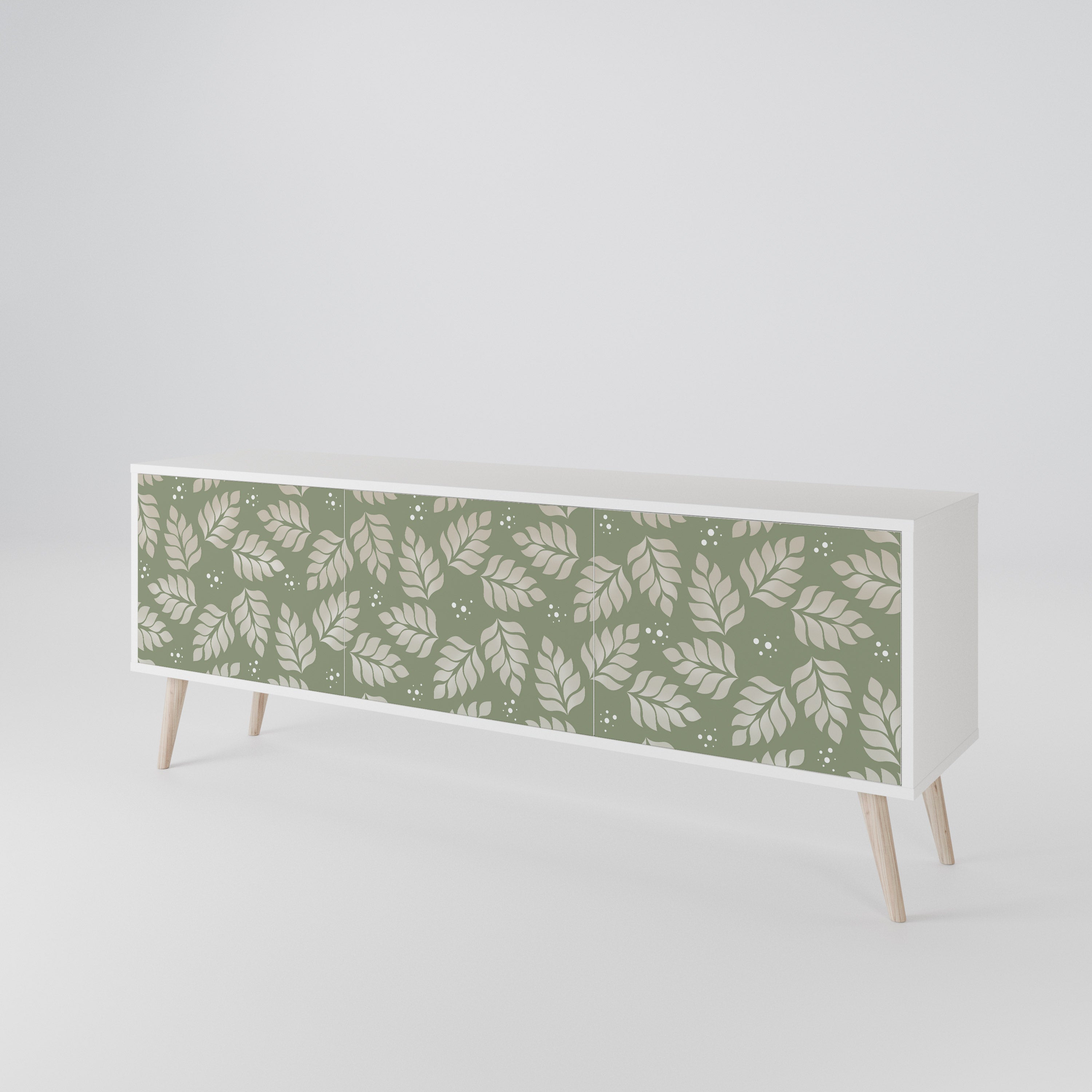 LEAVES ON GREEN 3-Door TV Cabinet
