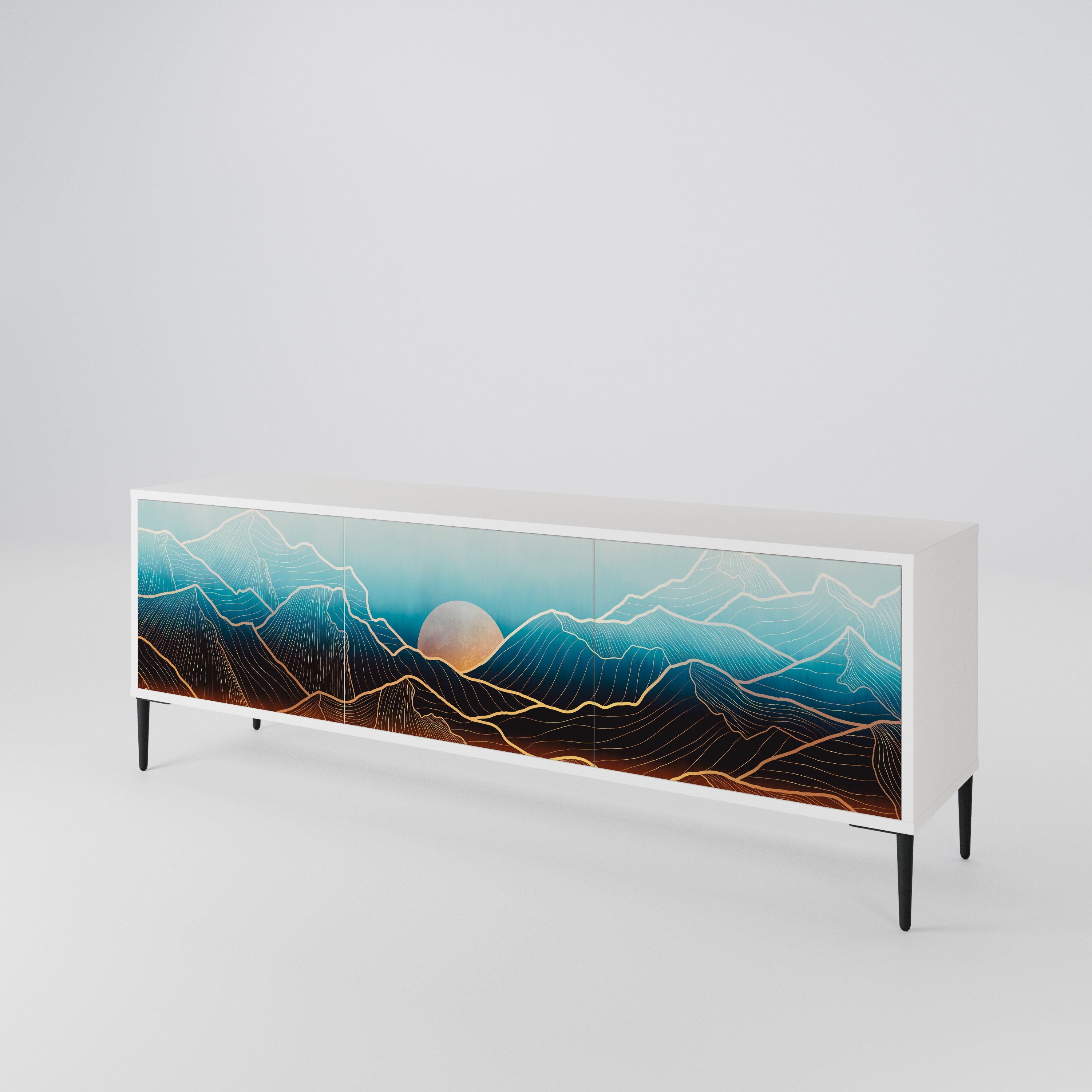 LUNAR SECRETS 3-Door TV Cabinet