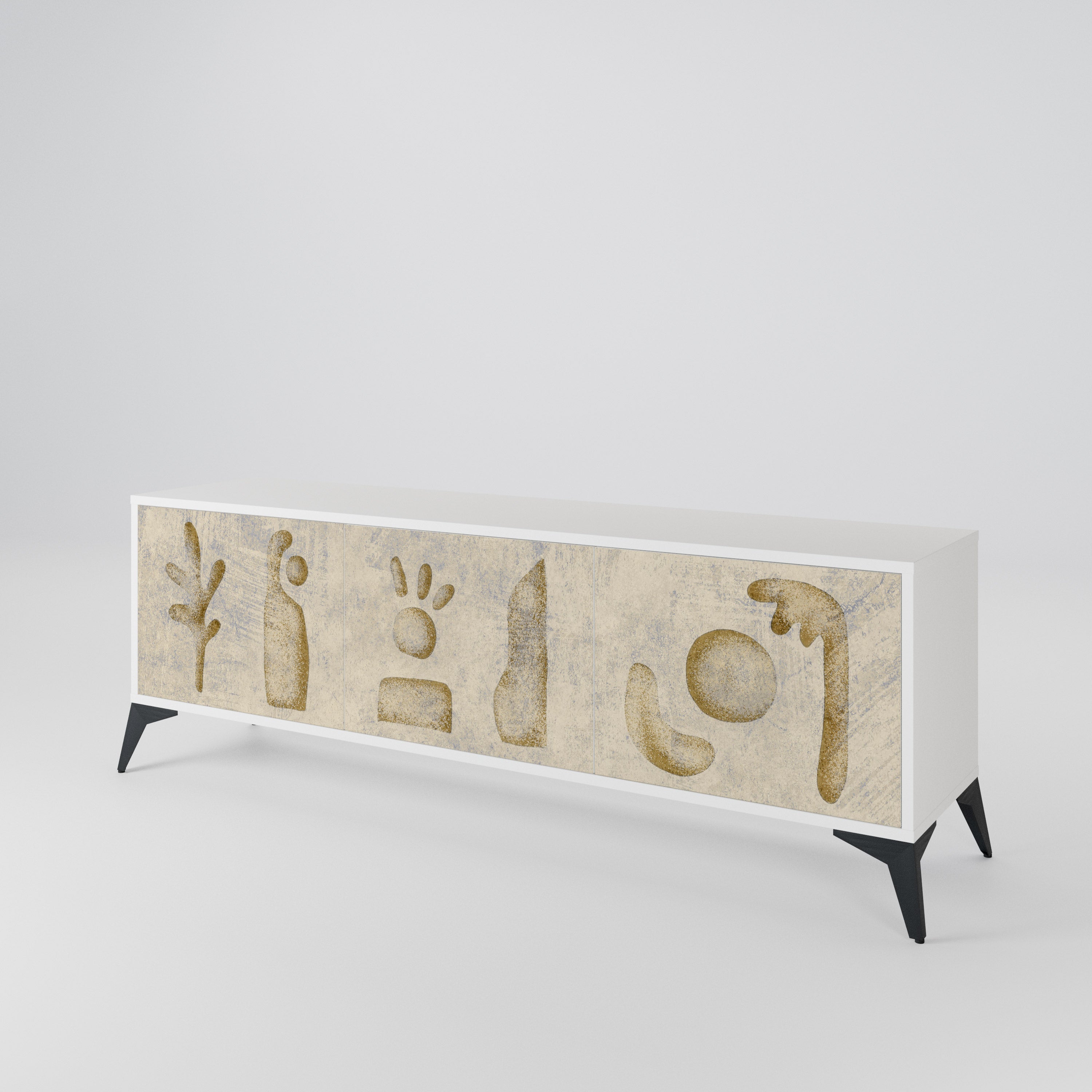 SAND SCULPTURES 3-Door TV Cabinet