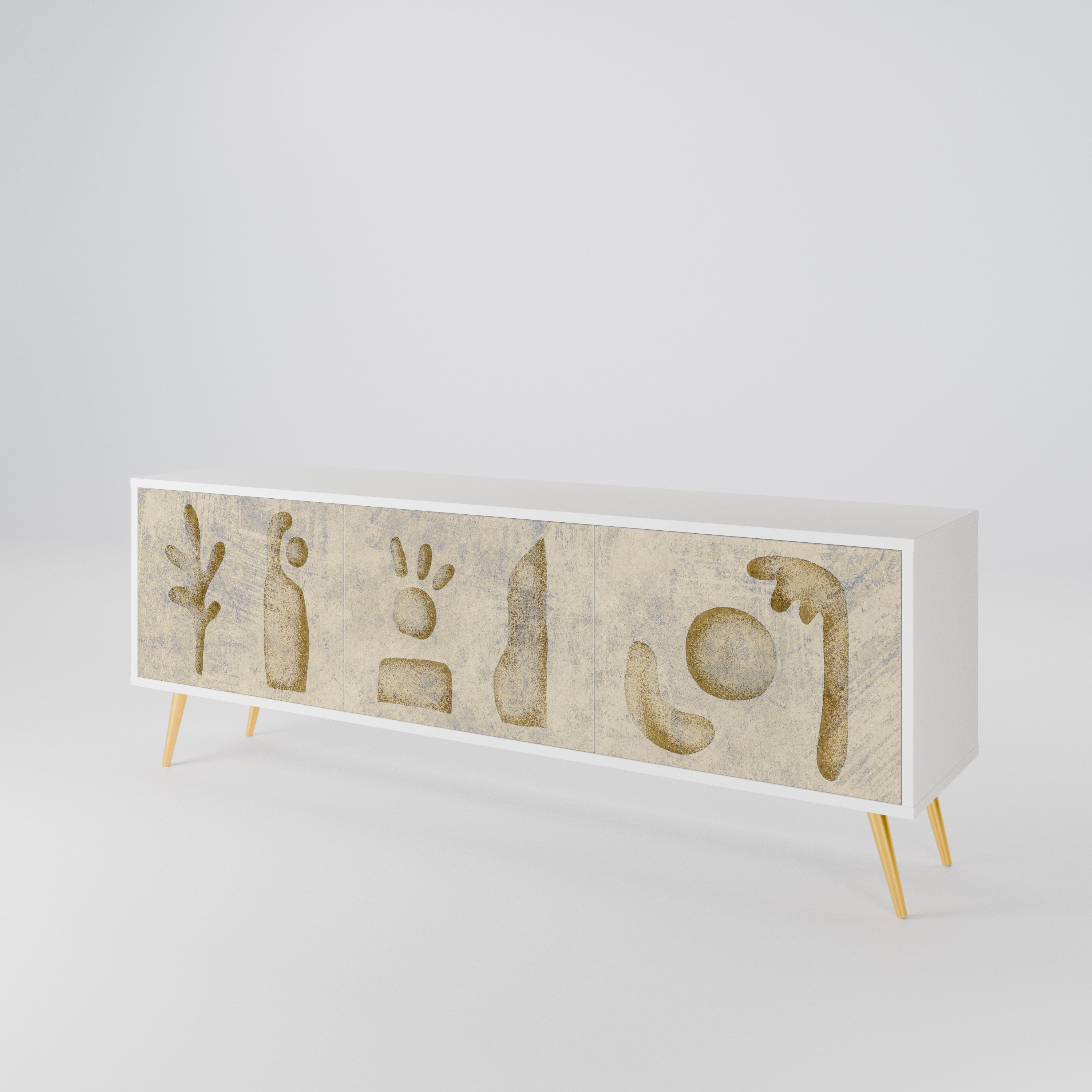 SAND SCULPTURES 3-Door TV Cabinet