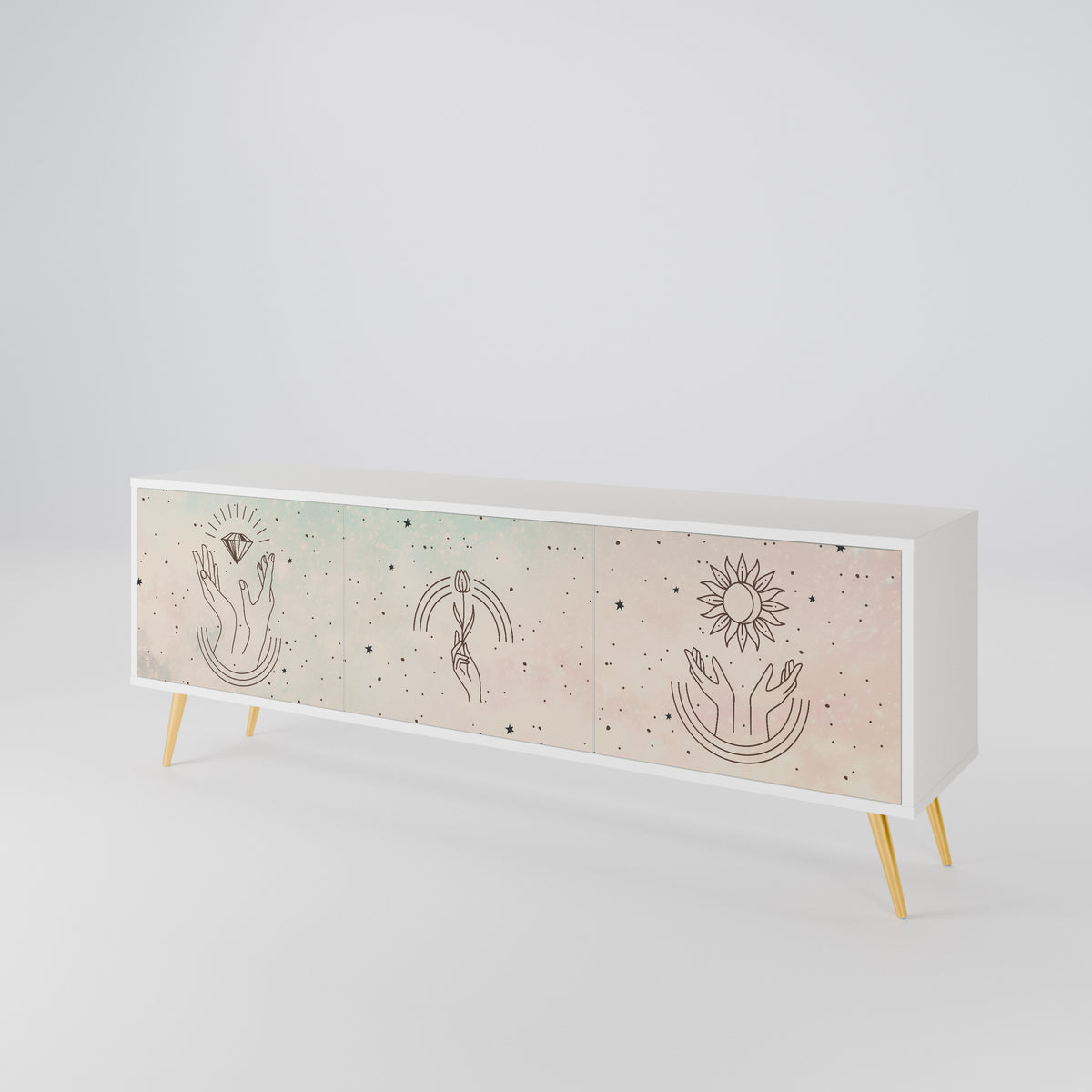 DELICATE BEAUTY Έπιπλο τηλεόρασης 3-θυρών