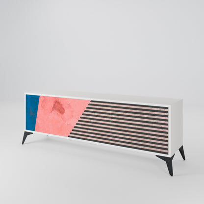 GLAMOROUS STRIPE Έπιπλο τηλεόρασης 3-θυρών