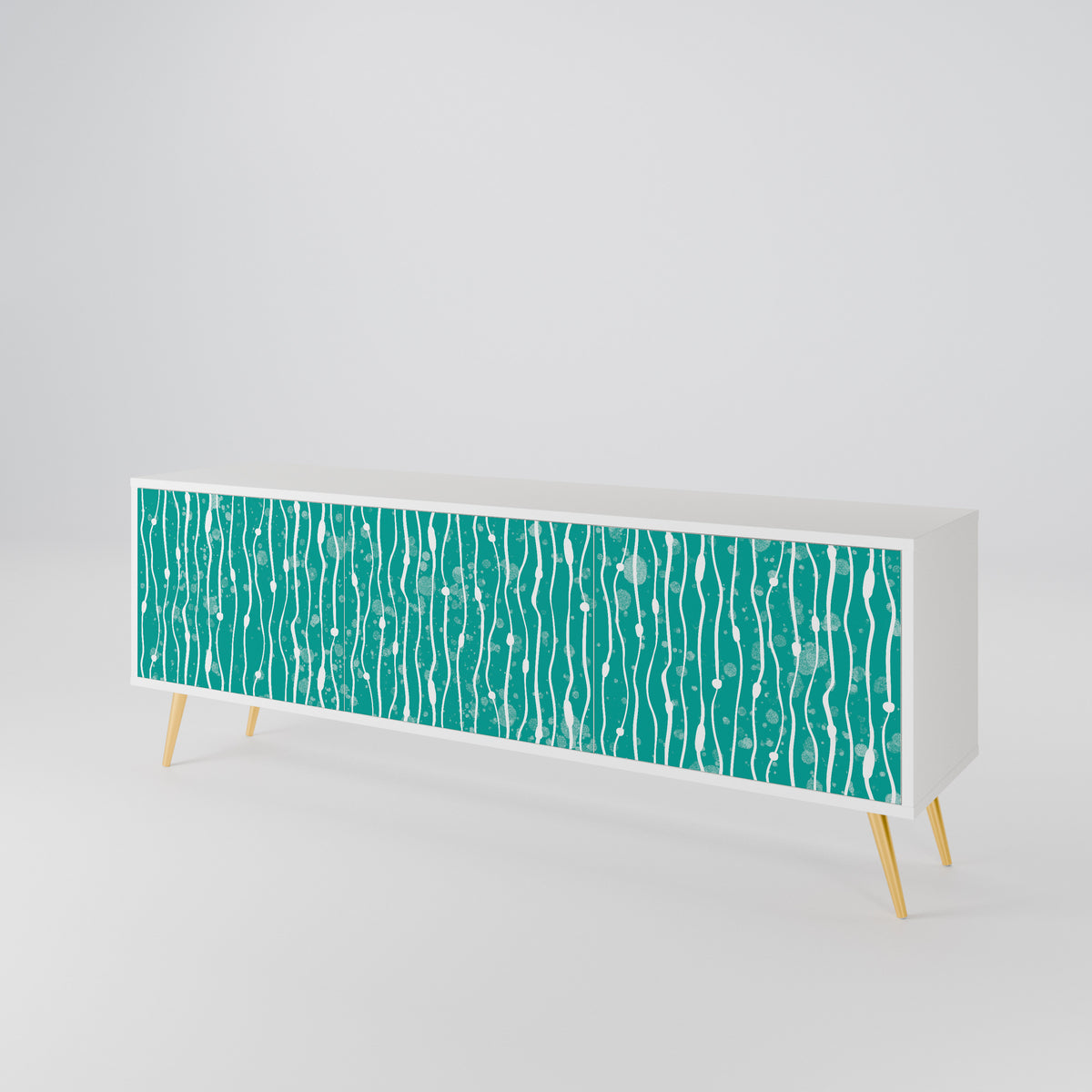TURQUOISE RAIN Έπιπλο τηλεόρασης 3-θυρών