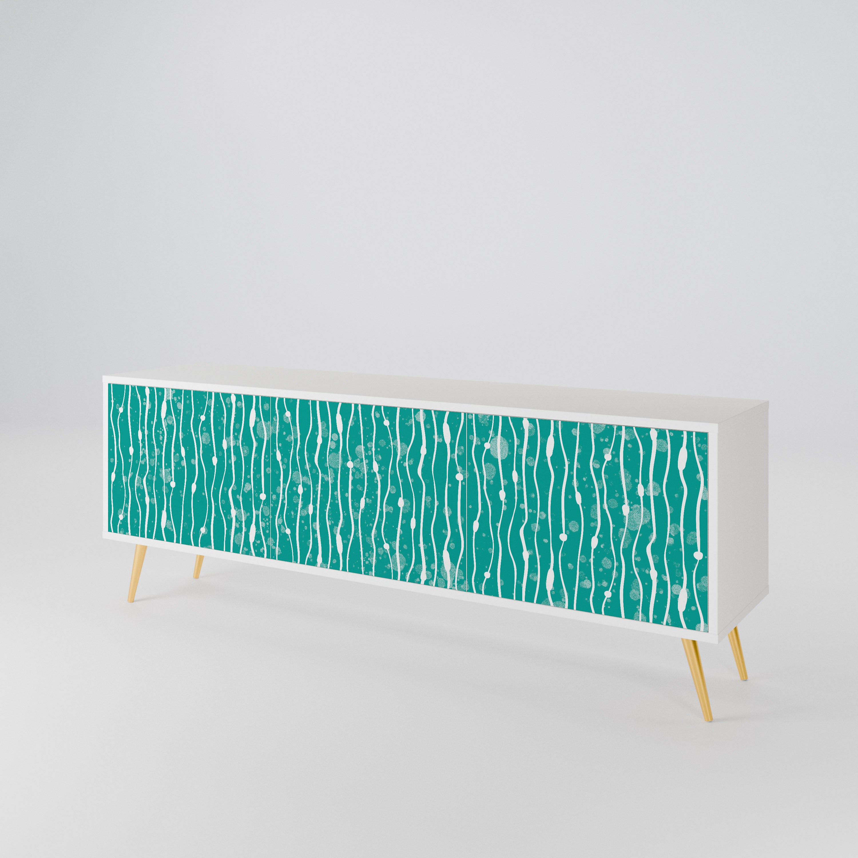 TURQUOISE RAIN Έπιπλο τηλεόρασης 3-θυρών