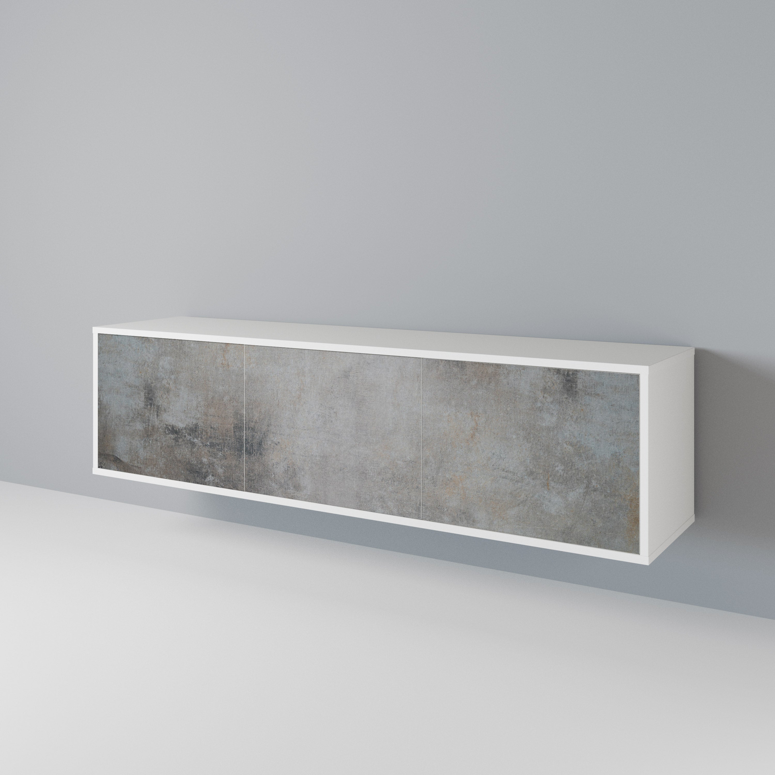 CONCRETE WALL Έπιπλο τηλεόρασης 3-θυρών