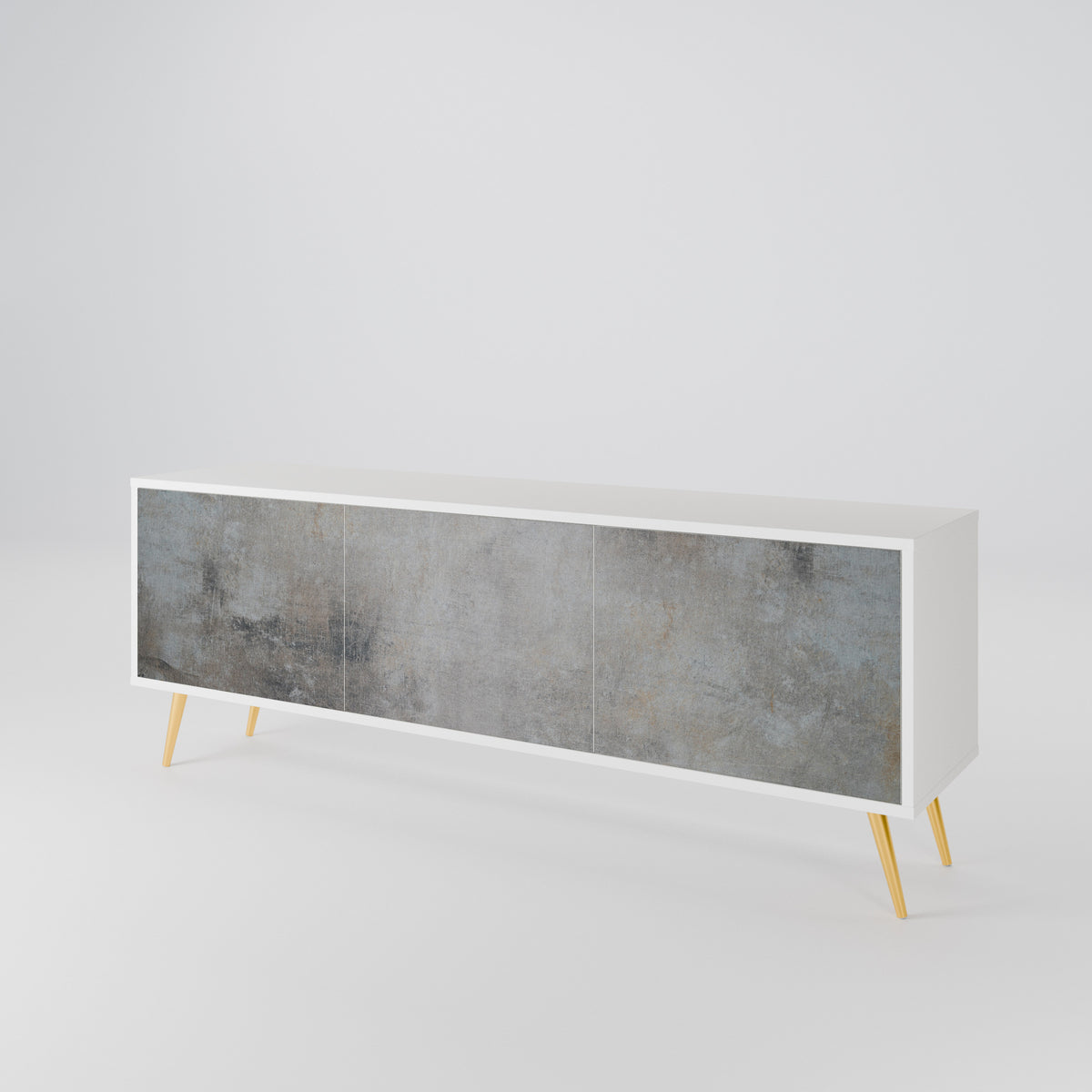 CONCRETE WALL Έπιπλο τηλεόρασης 3-θυρών