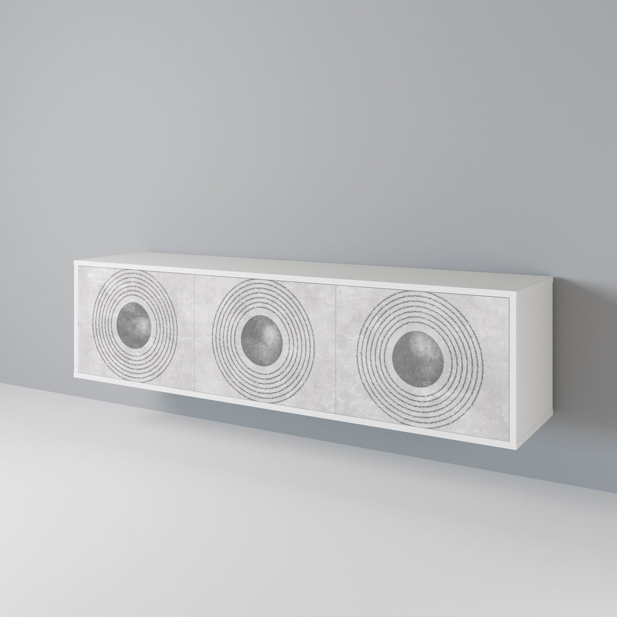 SOLID CIRCLES Έπιπλο τηλεόρασης 3-θυρών