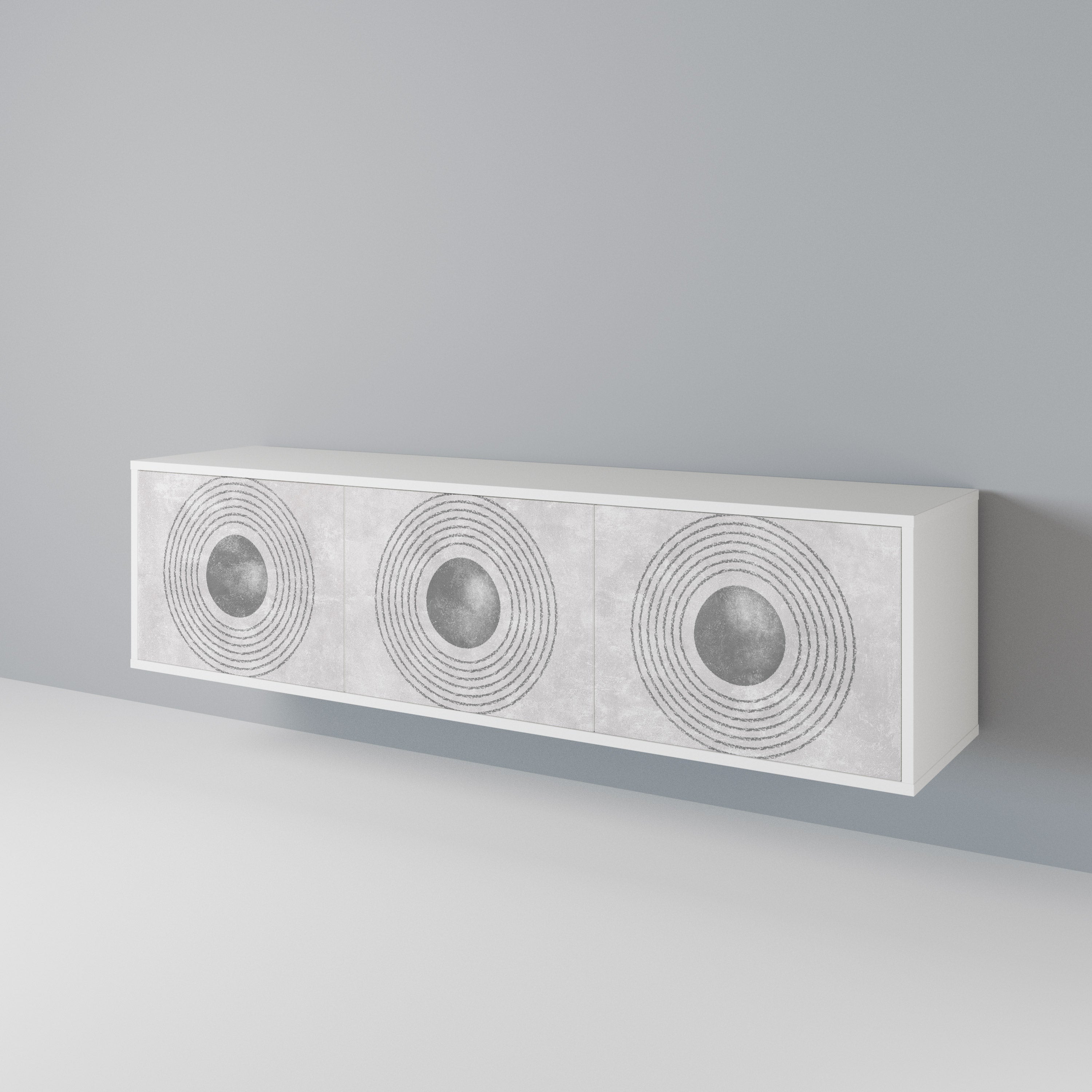 SOLID CIRCLES Έπιπλο τηλεόρασης 3-θυρών
