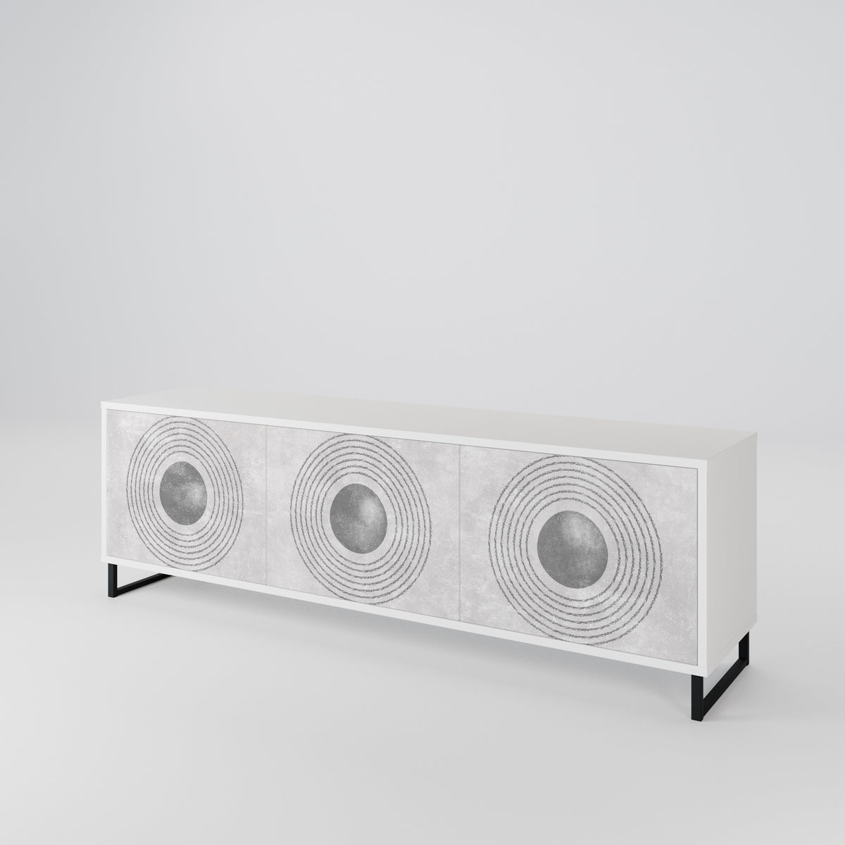 SOLID CIRCLES Έπιπλο τηλεόρασης 3-θυρών