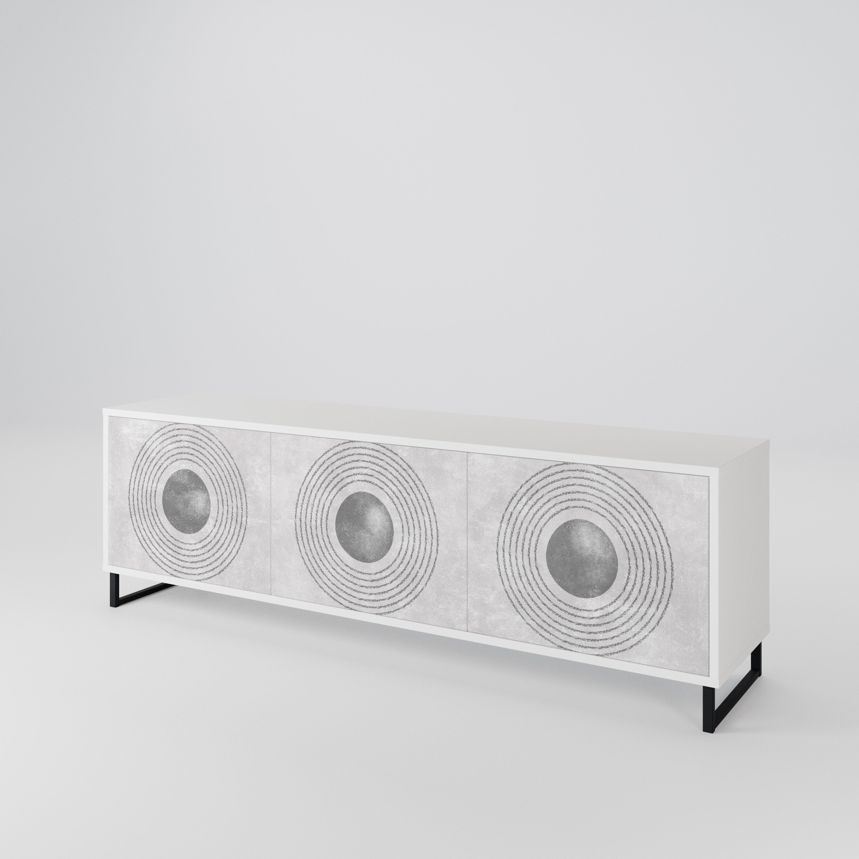 SOLID CIRCLES Έπιπλο τηλεόρασης 3-θυρών