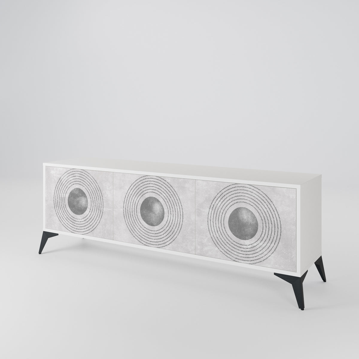 SOLID CIRCLES Έπιπλο τηλεόρασης 3-θυρών