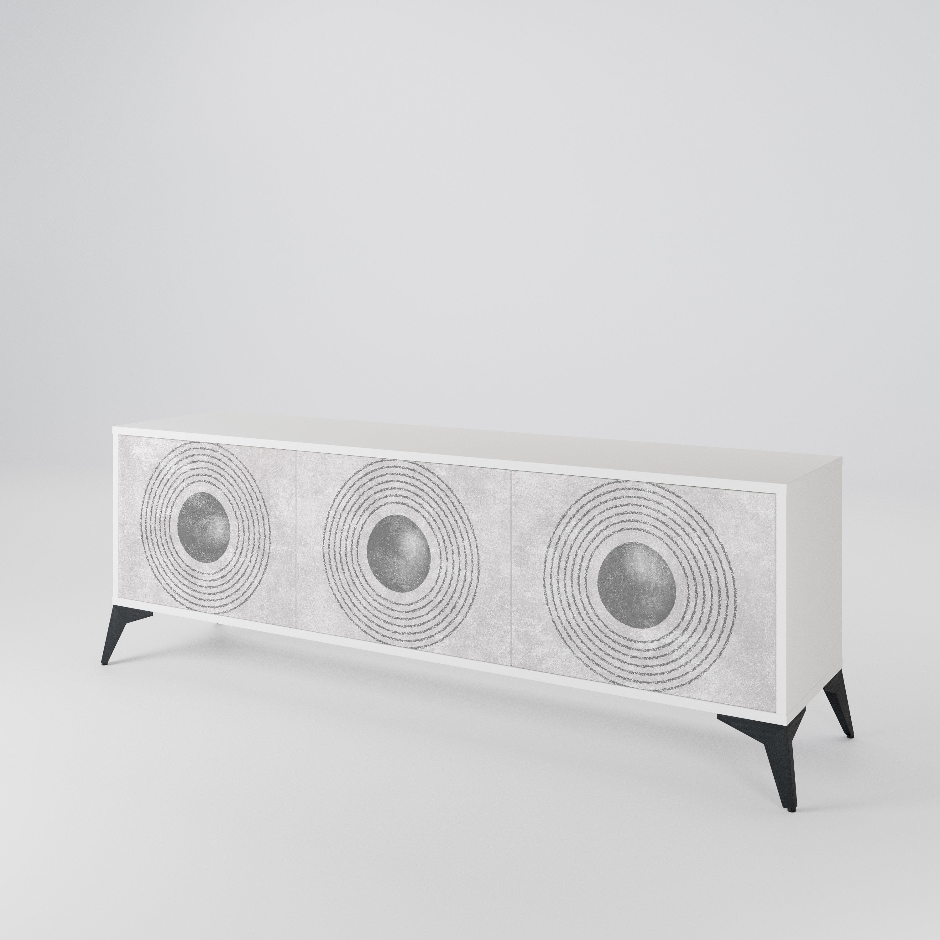 SOLID CIRCLES Έπιπλο τηλεόρασης 3-θυρών
